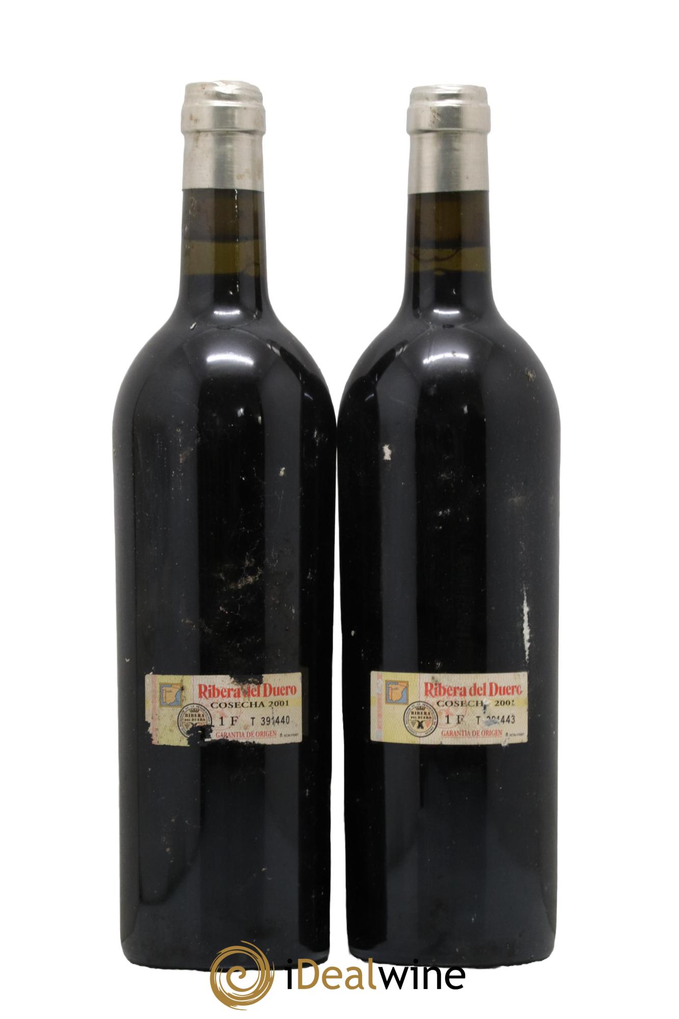 Ribera Del Duero Pingus Dominio de Pingus - Peter Sisseck 2001 - Lot de 2 bouteilles - 1