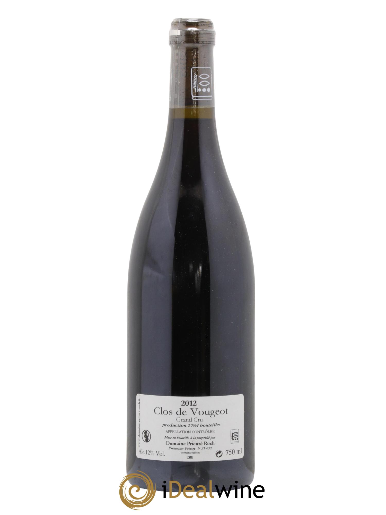 Clos de Vougeot Grand Cru Prieuré Roch 2012 - Posten von 1 Flasche - 1