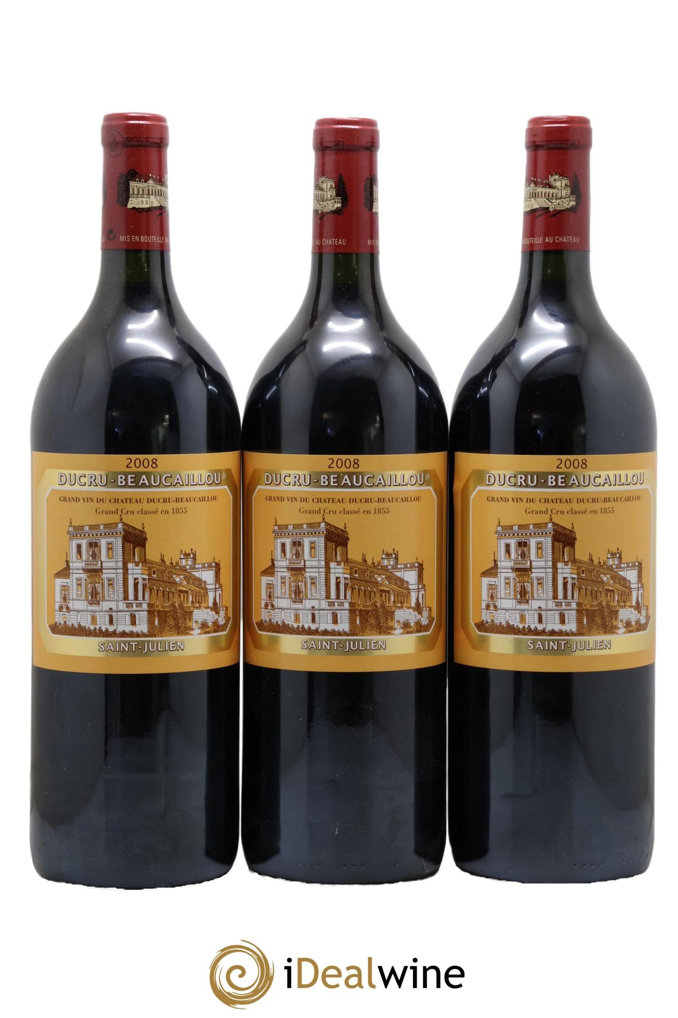 Château Ducru Beaucaillou 2ème Grand Cru Classé 2008 - Lot of 3 magnums - 0