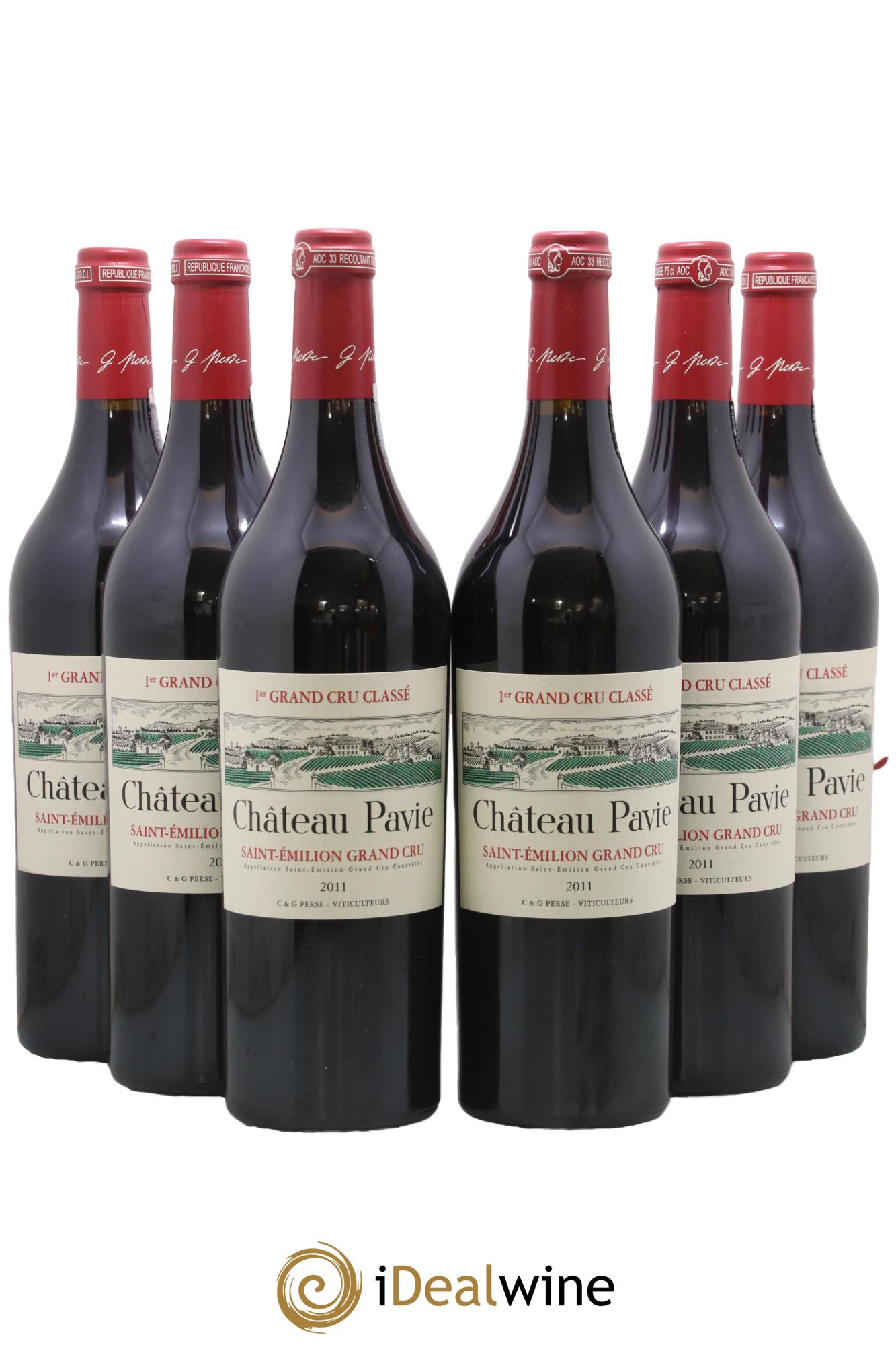 Château Pavie 1er Grand Cru Classé A 2011 - Lot de 6 bouteilles - 0
