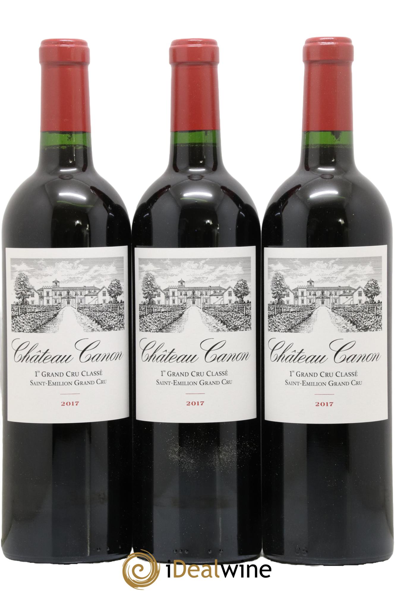 Château Canon 1er Grand Cru Classé B  2017 - Lot of 3 bottles - 0