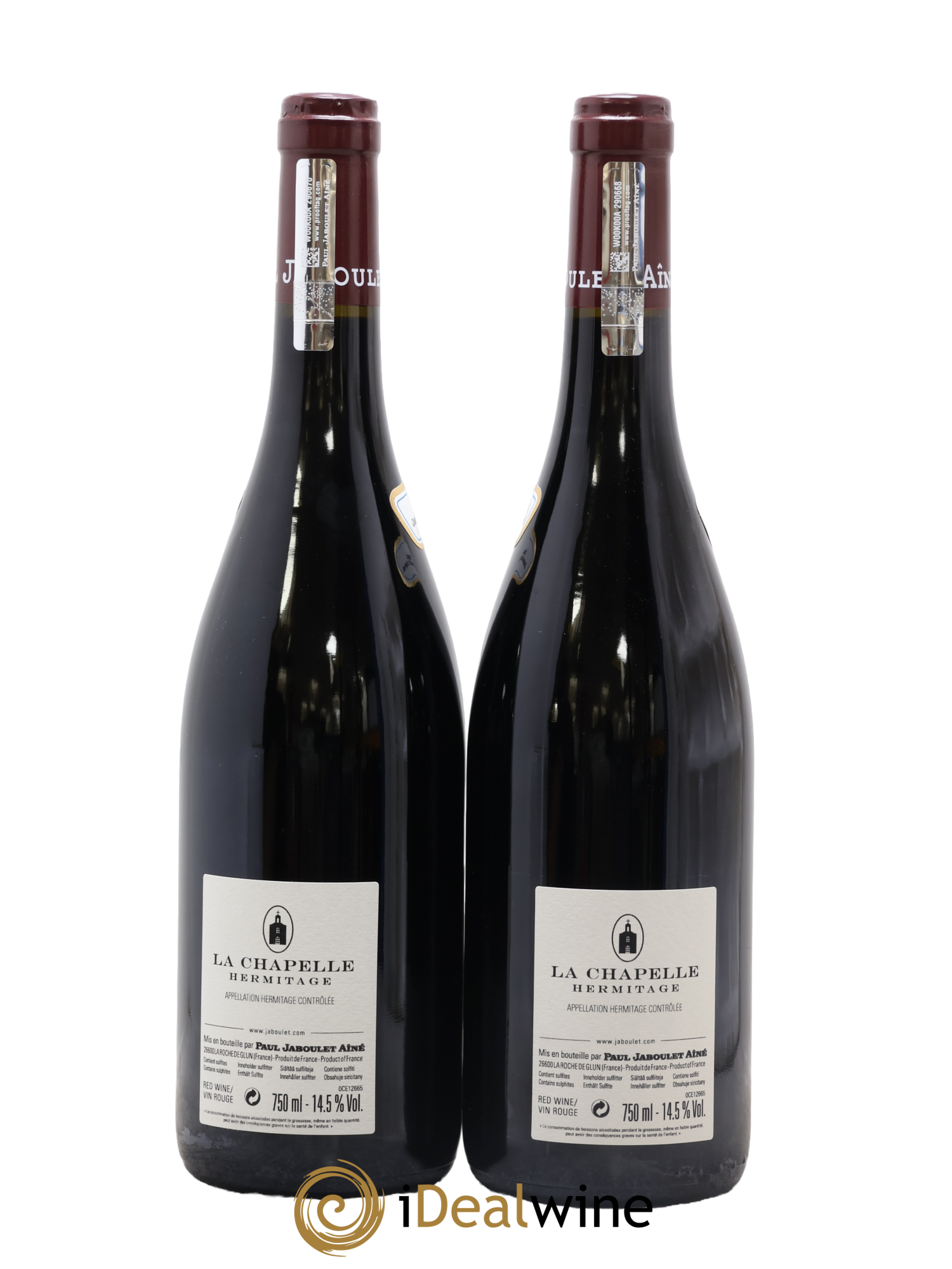 Hermitage La Chapelle Paul Jaboulet Ainé 2015 - Lot of 2 bottles - 1