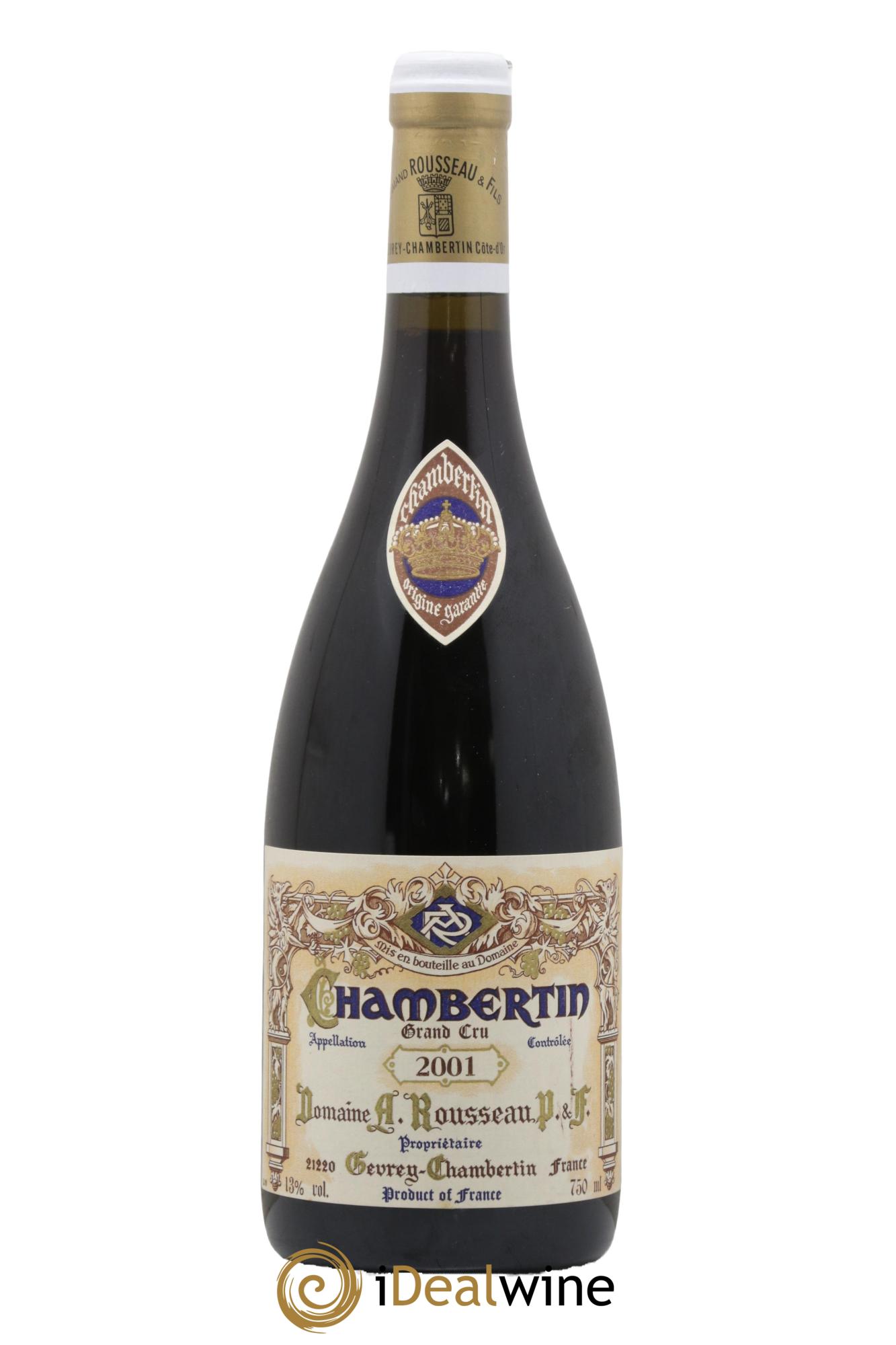 Chambertin Grand Cru Armand Rousseau (Domaine)  2001 - Lot de 1 bouteille - 0