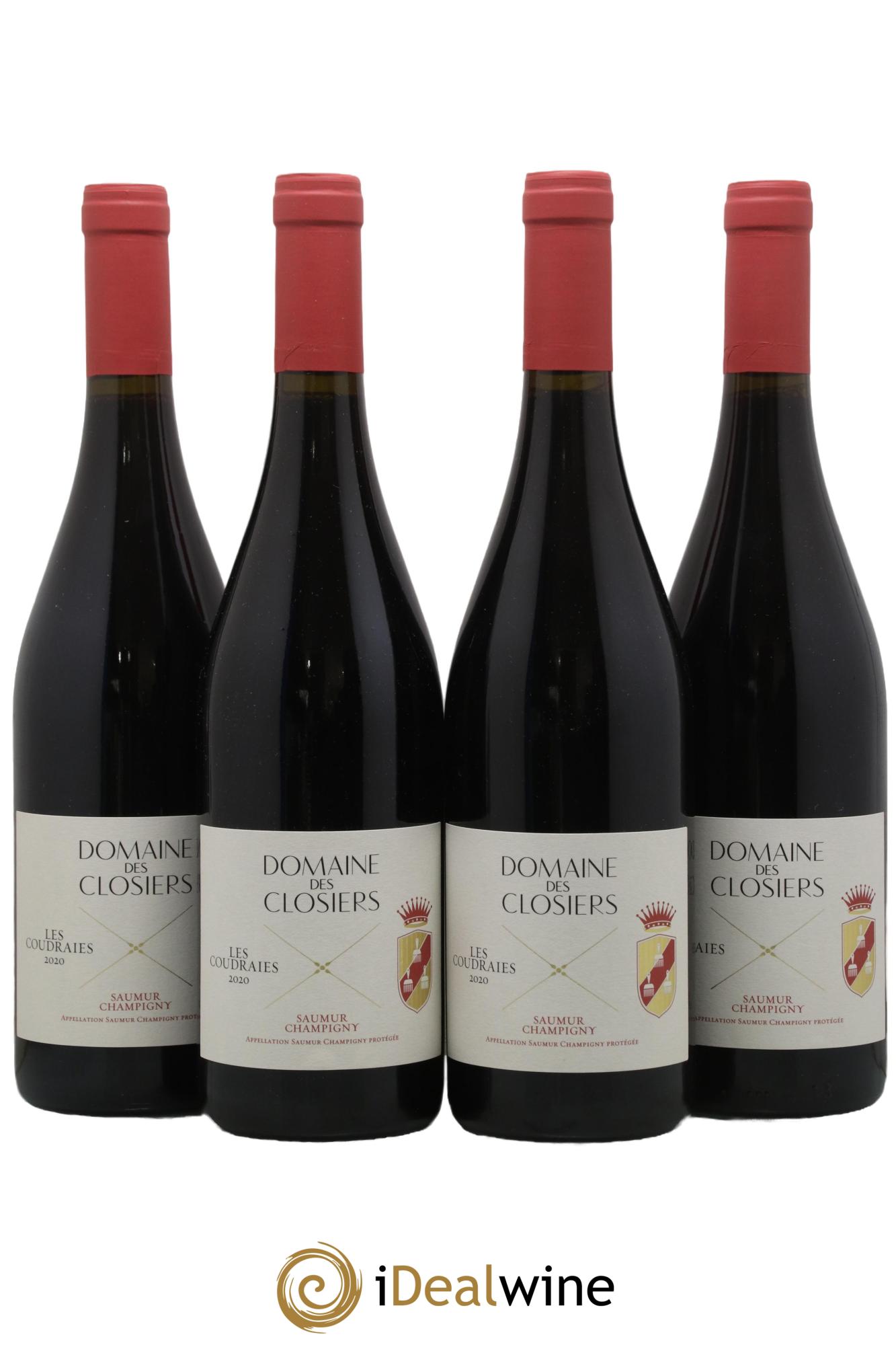Saumur-Champigny Les Coudraies Domaine des Closiers 2020 - Lot de 4 bouteilles - 0