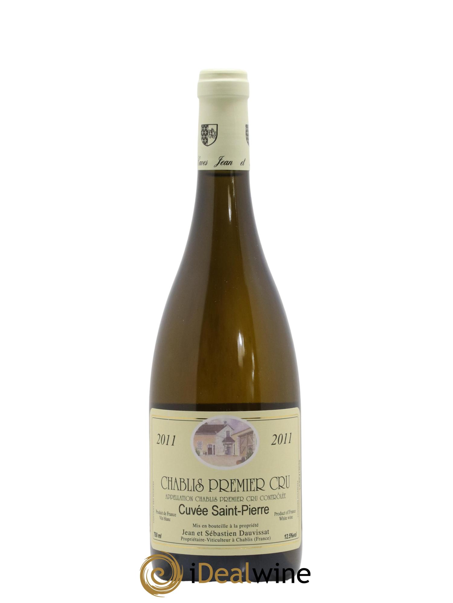 Chablis 1er Cru Cuvee Saint Pierre Domaine Jean et Sebastien Dauvissat 2011 - Lot de 1 bouteille - 0