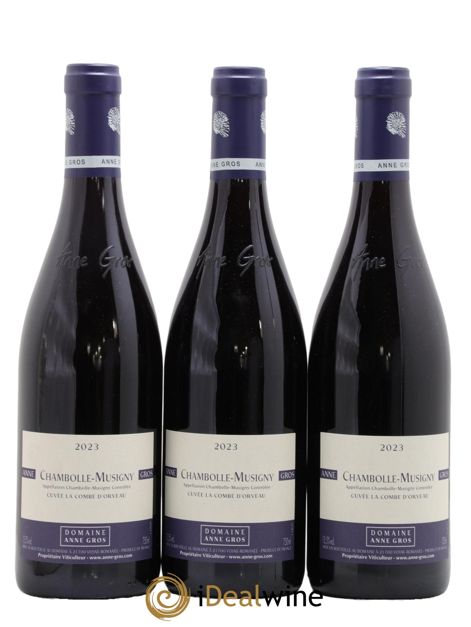 Chambolle-Musigny La Combe d'Orveau Anne Gros 2023 - Posten von 3 Flaschen - 0