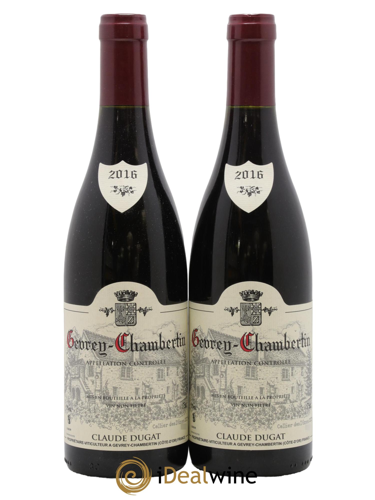 Gevrey-Chambertin Claude Dugat 2016 - Posten von 2 Flaschen - 0
