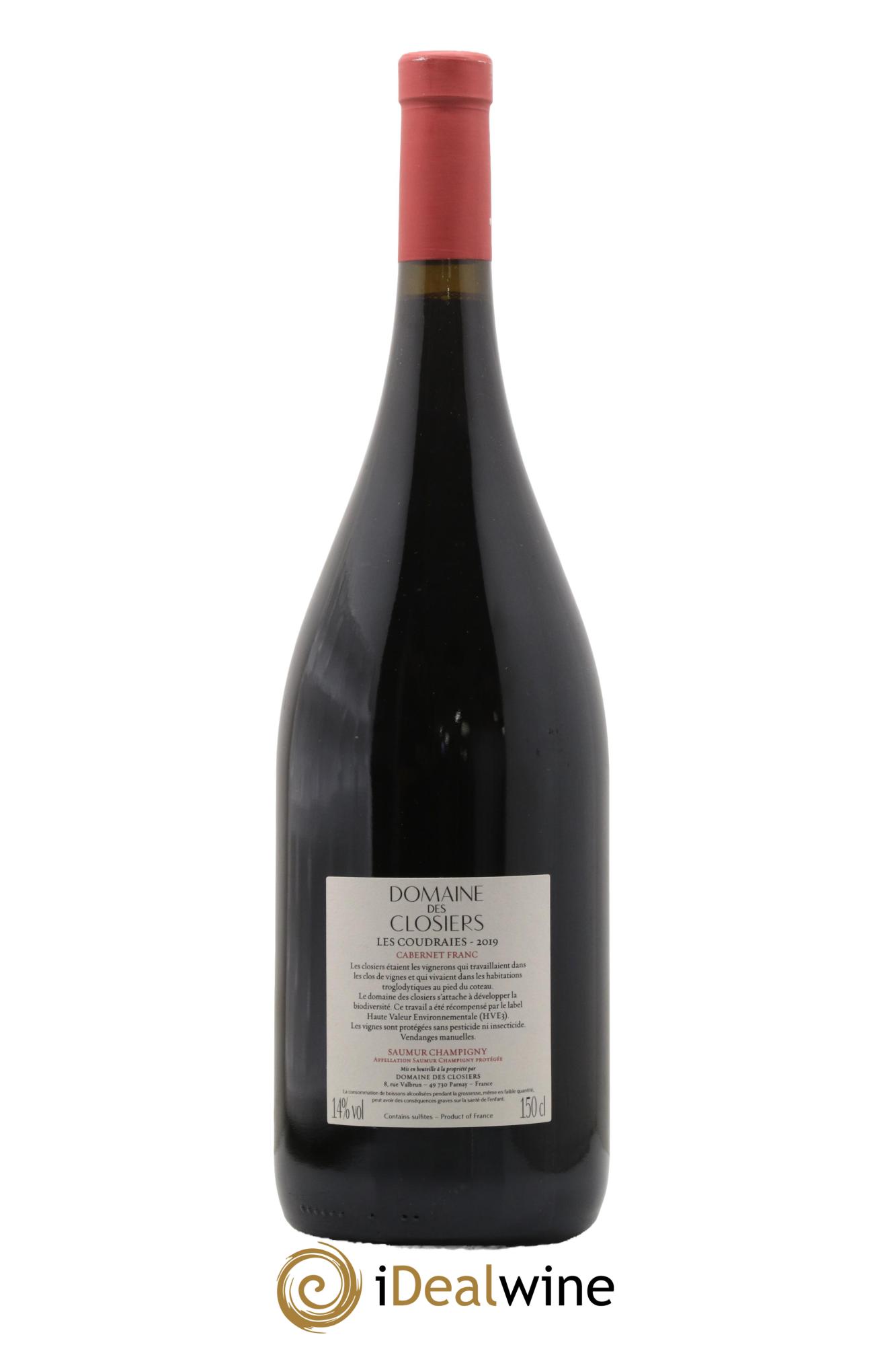 Saumur-Champigny Les Coudraies Domaine des Closiers 2019 - Lot de 1 magnum - 1