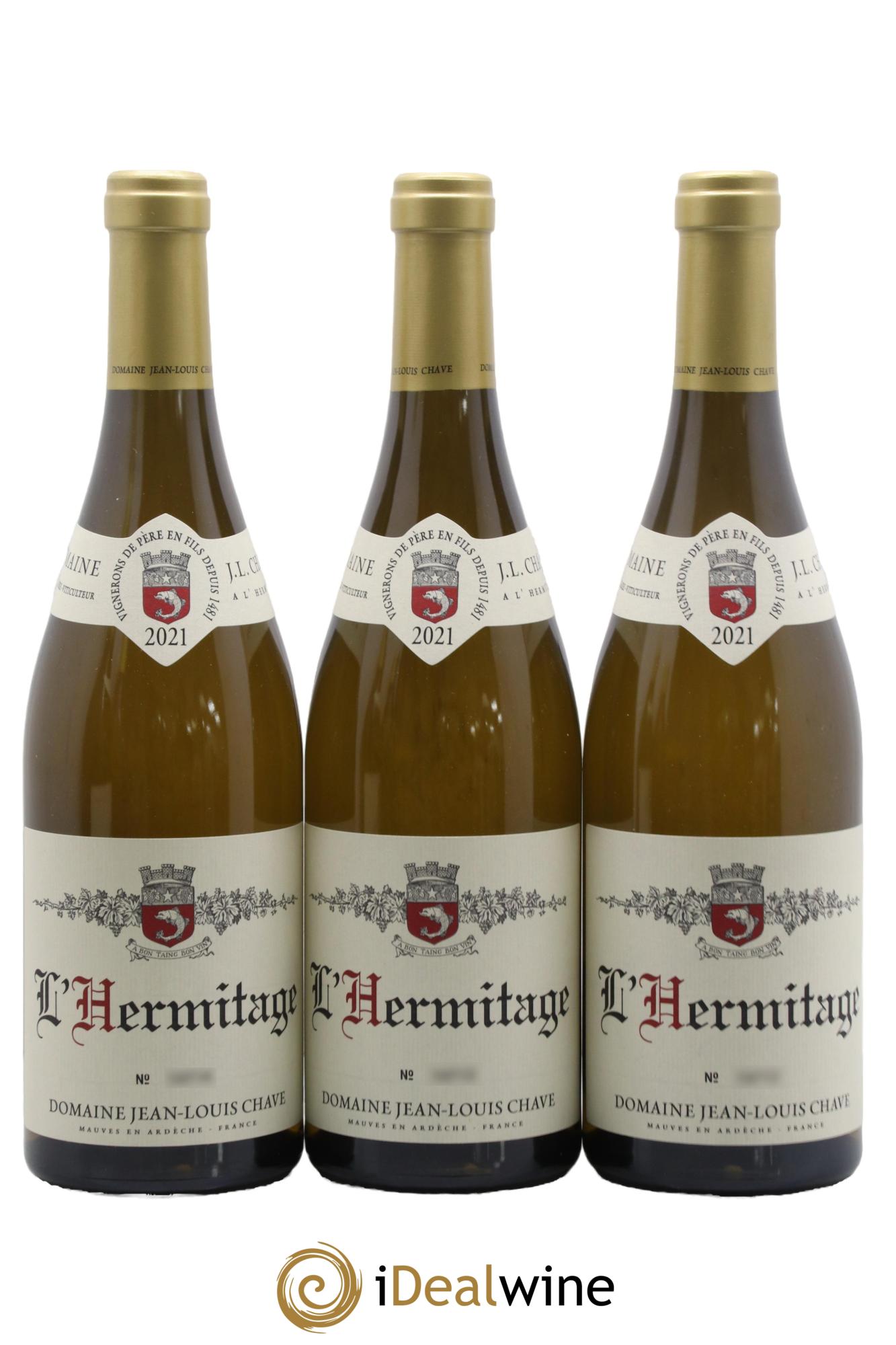 Hermitage Jean-Louis Chave 2021 - Lot of 3 bottles - 0