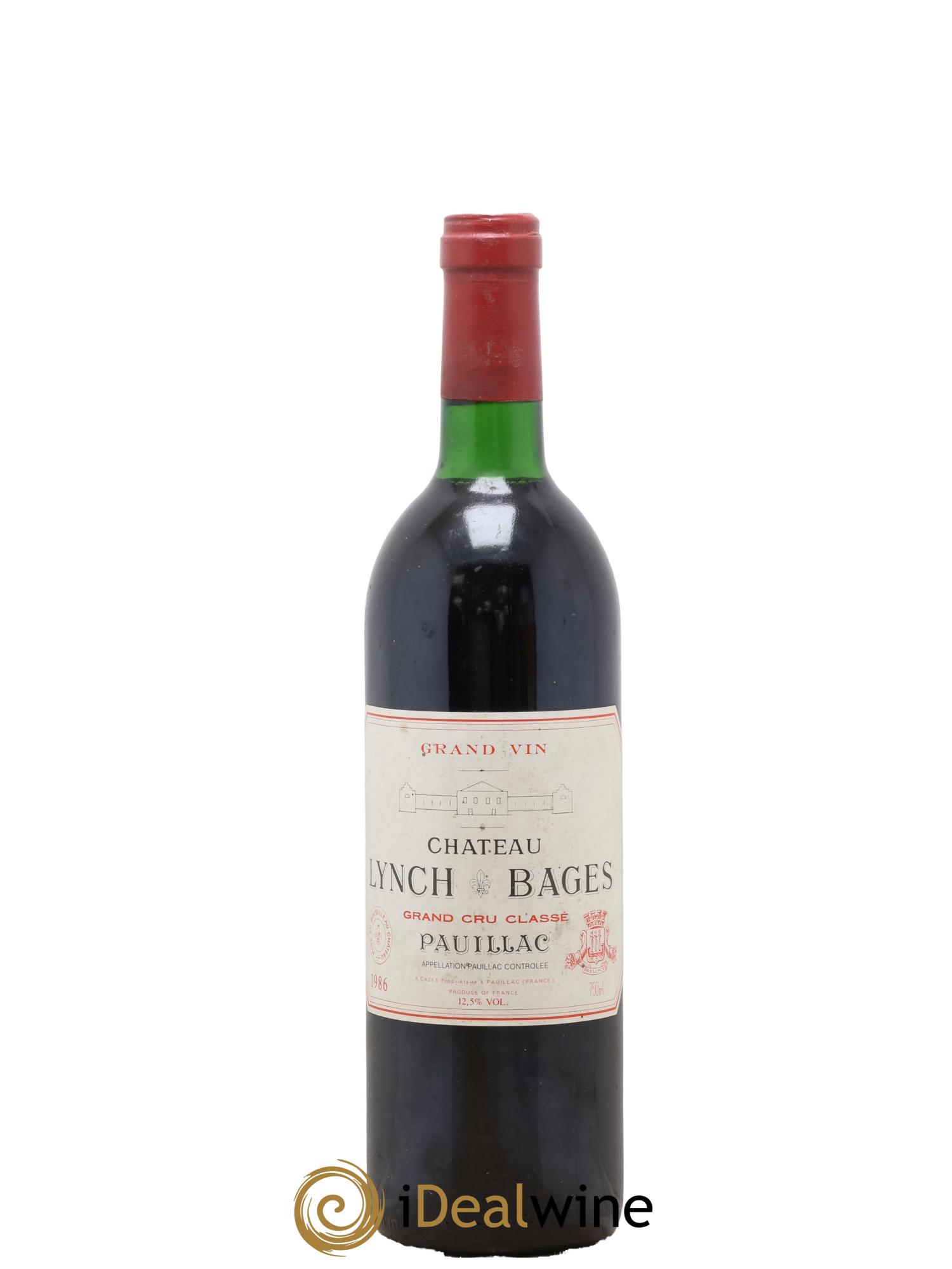 Château Lynch Bages 5ème Grand Cru Classé 1986 - Lot de 1 bouteille - 0