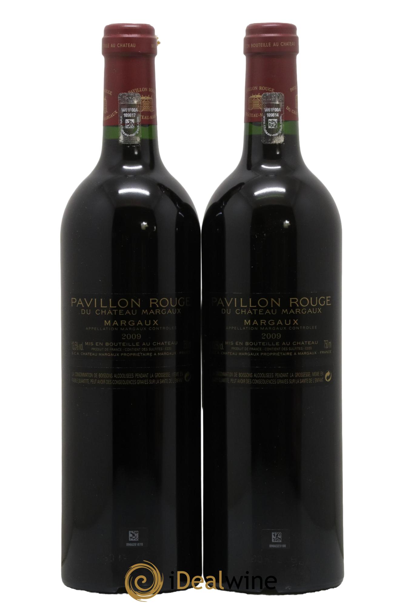 Pavillon Rouge du Château Margaux Second Vin 2009 - Lot de 2 bouteilles - 1