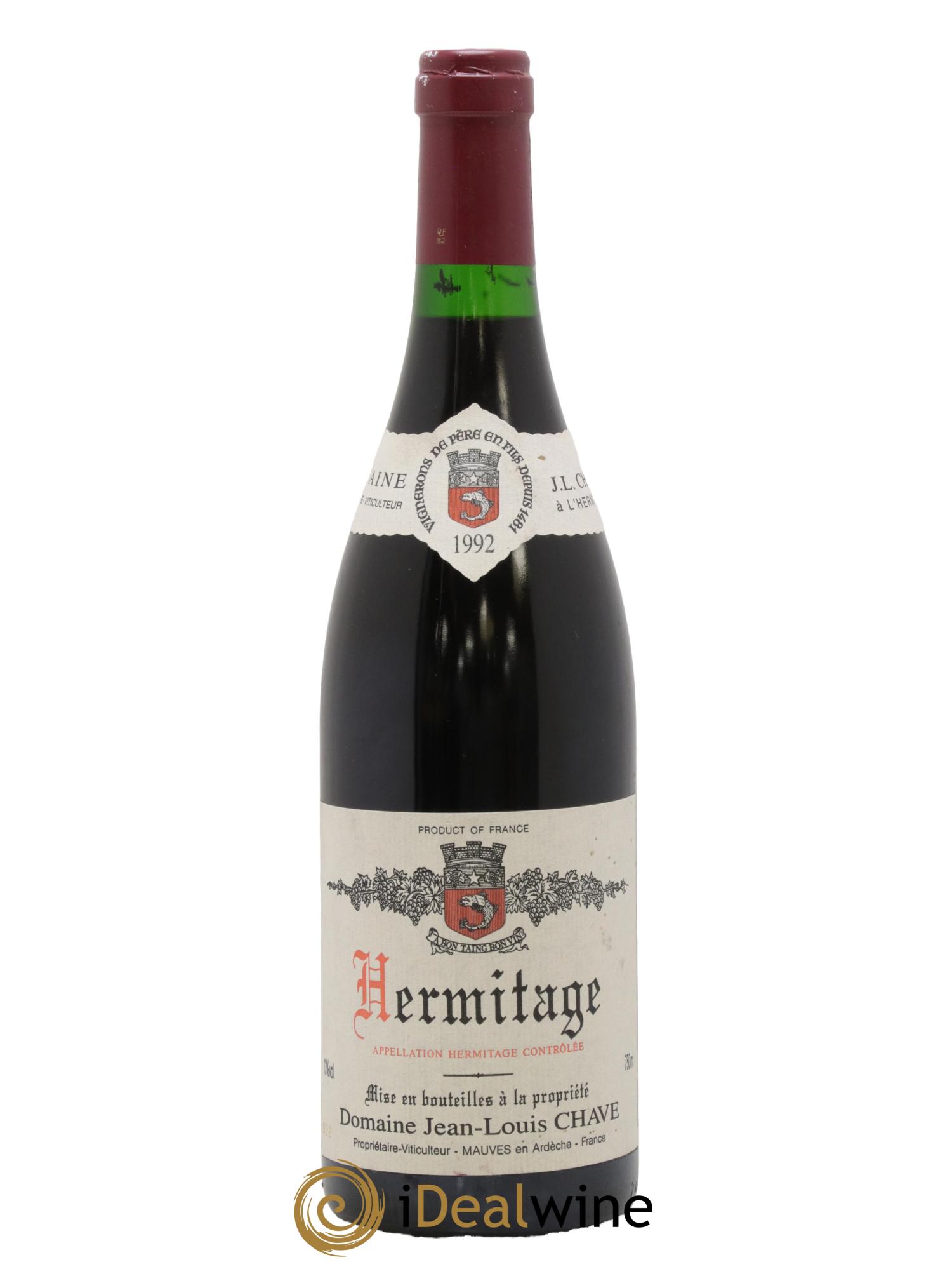 Hermitage Jean-Louis Chave 1992 - Lot of 1 bottle - 0