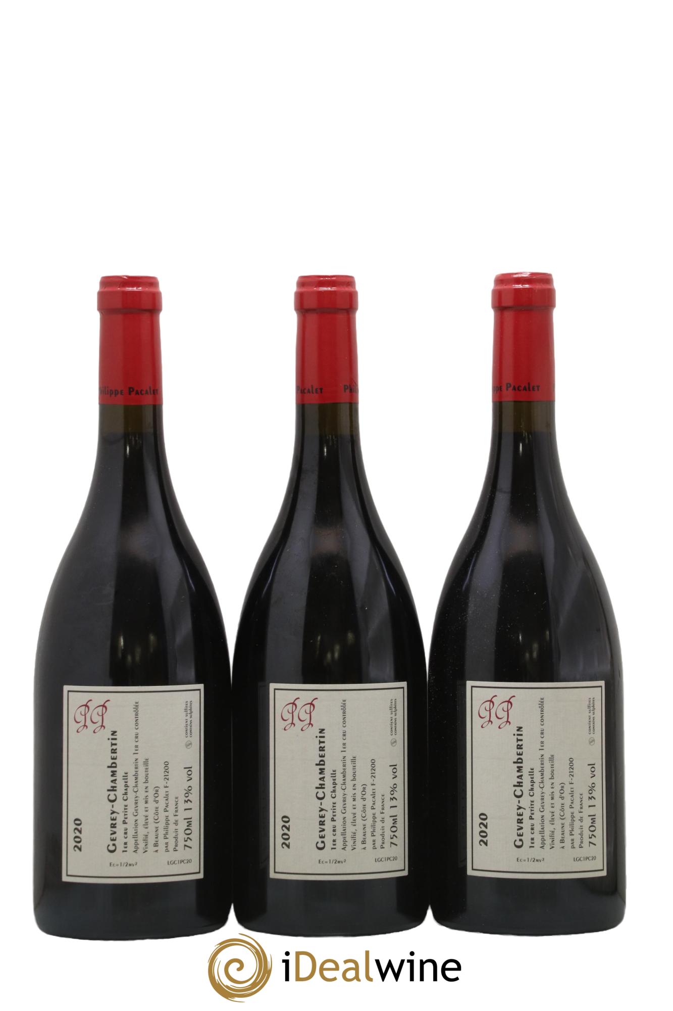 Gevrey-Chambertin 1er Cru Petite Chapelle Pacalet 2020 - Lotto di 3 bottiglie - 1