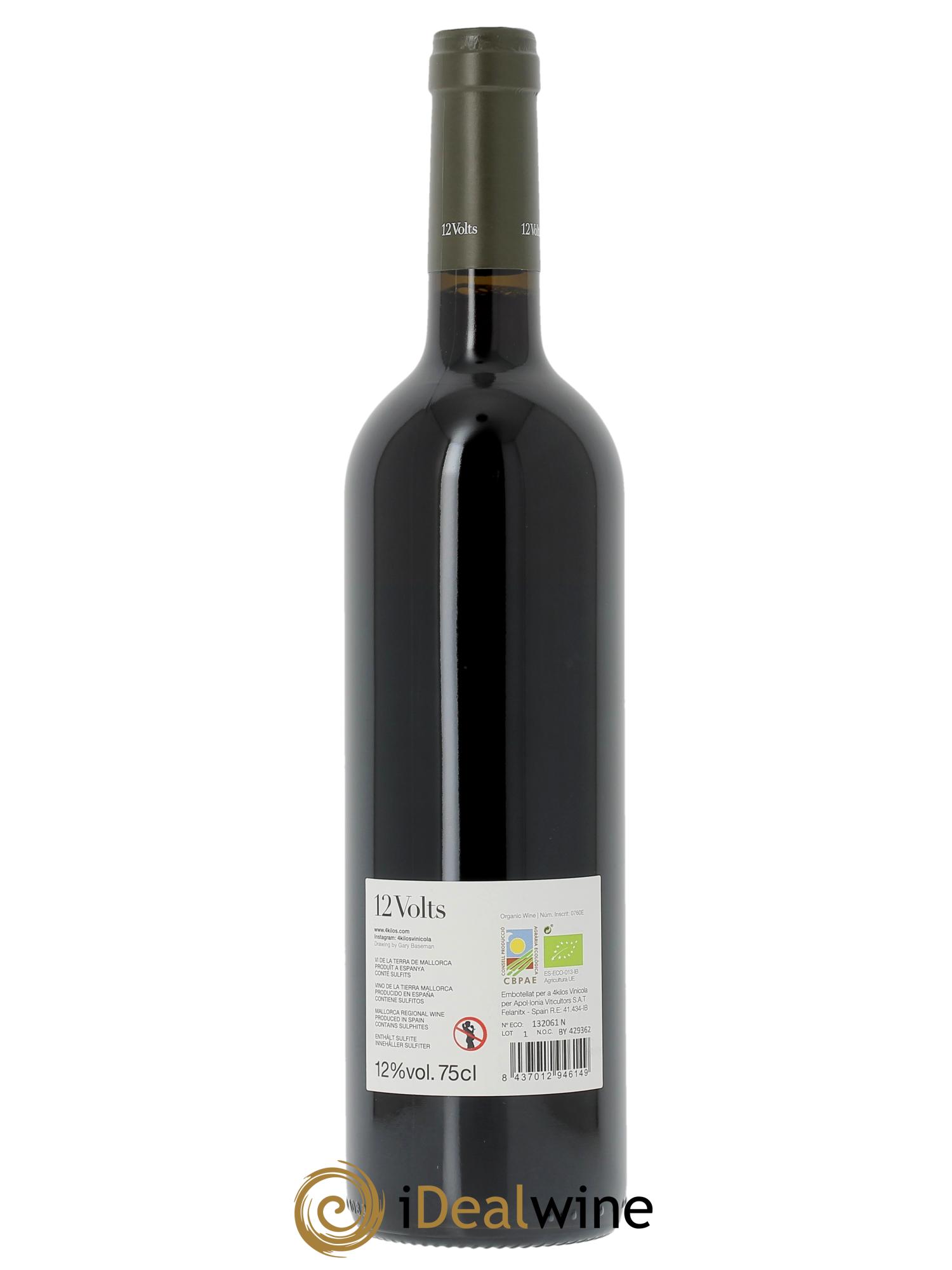 Vino de la Tierra de Mallorca 12 Volts 4 Kilos Vinícola  2023 - Lot de 1 bouteille - 1