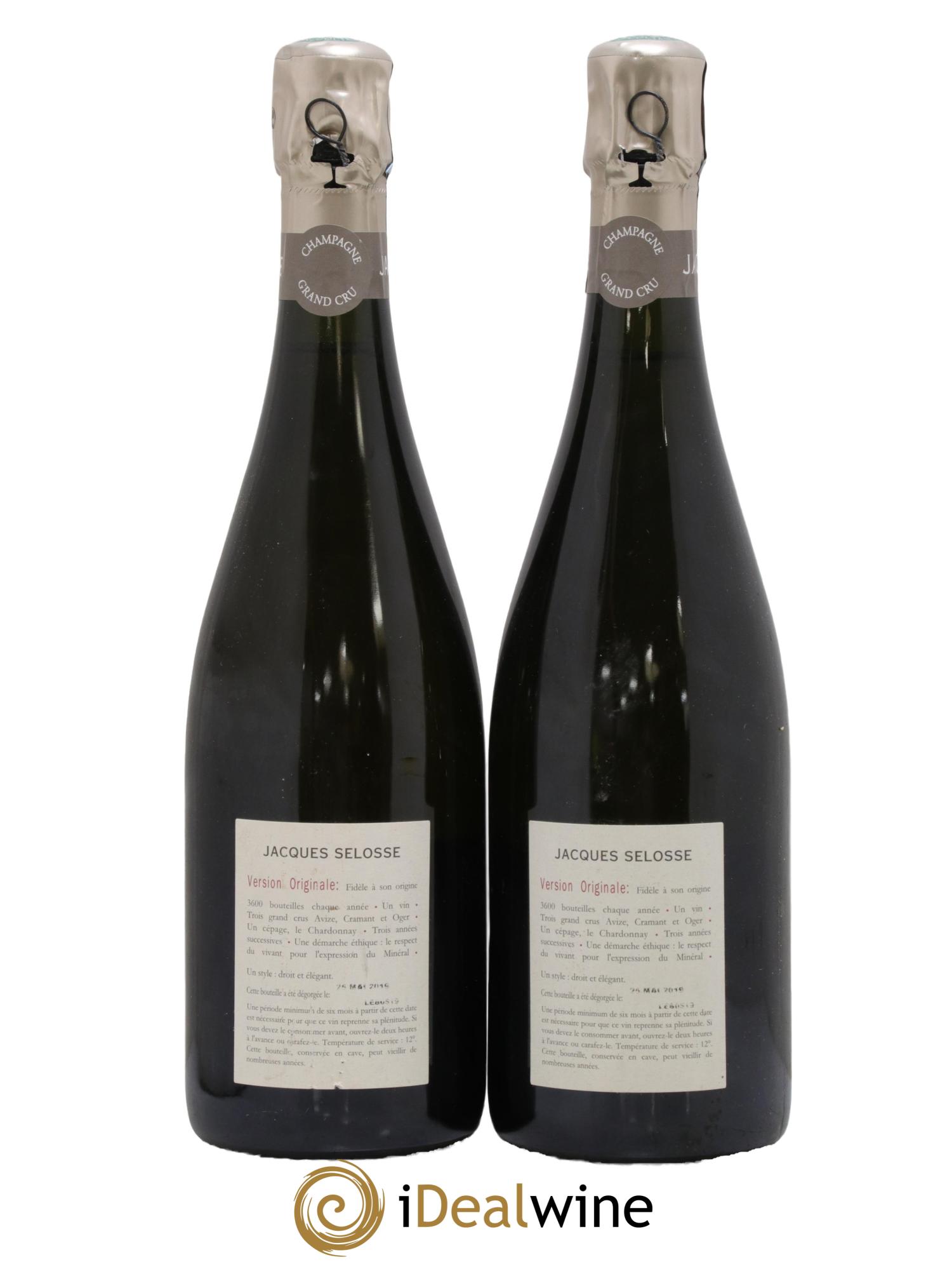 Version Originale Jacques Selosse - Lot of 2 bottles - 1