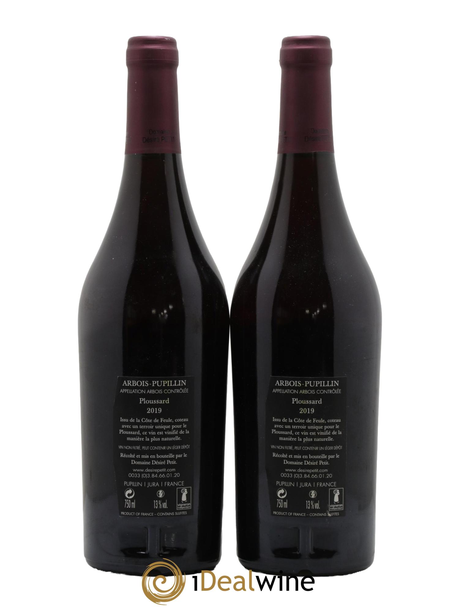 Arbois Pupillin Ploussard de Feule Désiré-Petit 2019 - Lot de 2 bouteilles - 1
