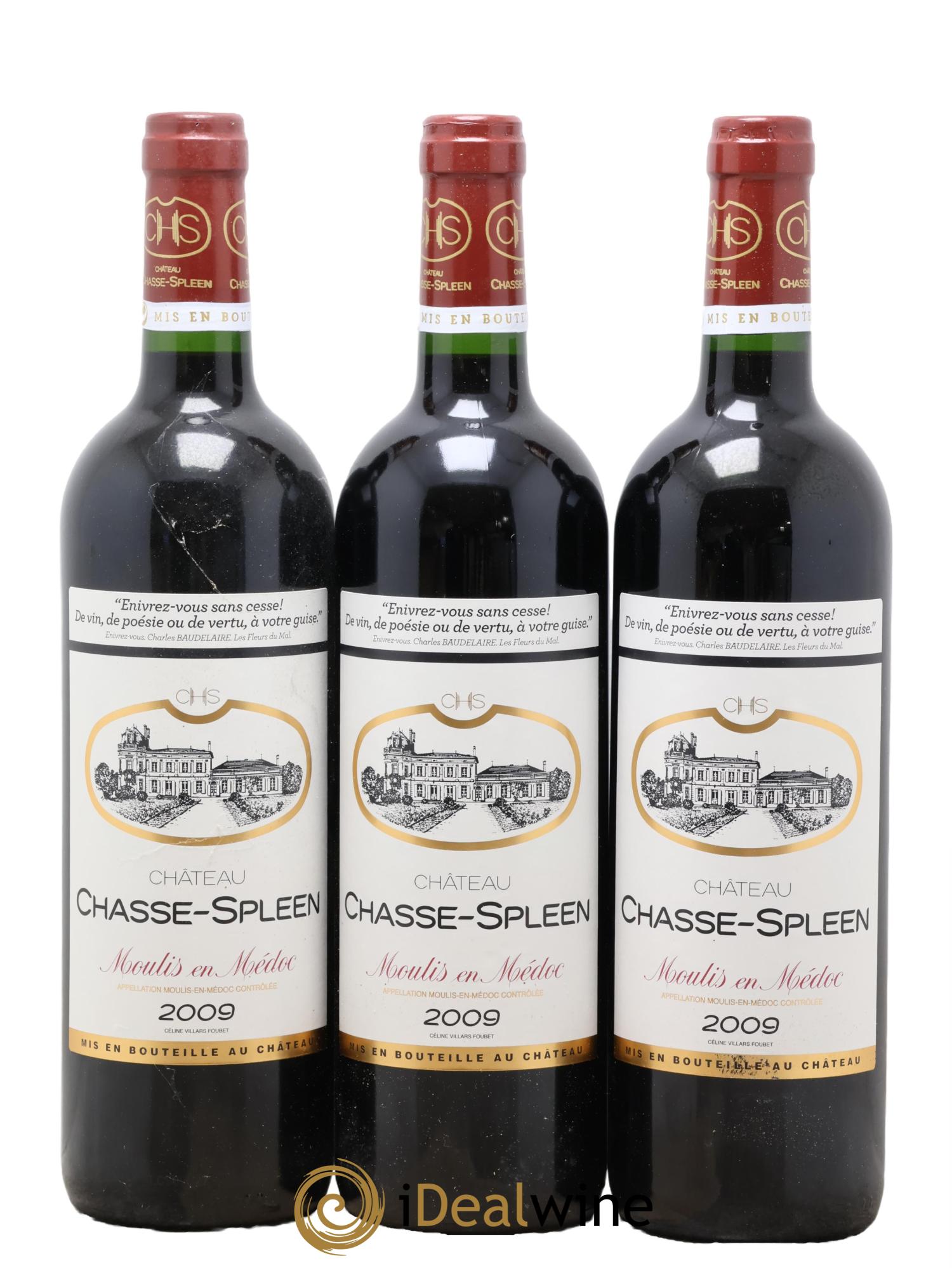 Château Chasse Spleen  2009 - Posten von 12 Flaschen - 4