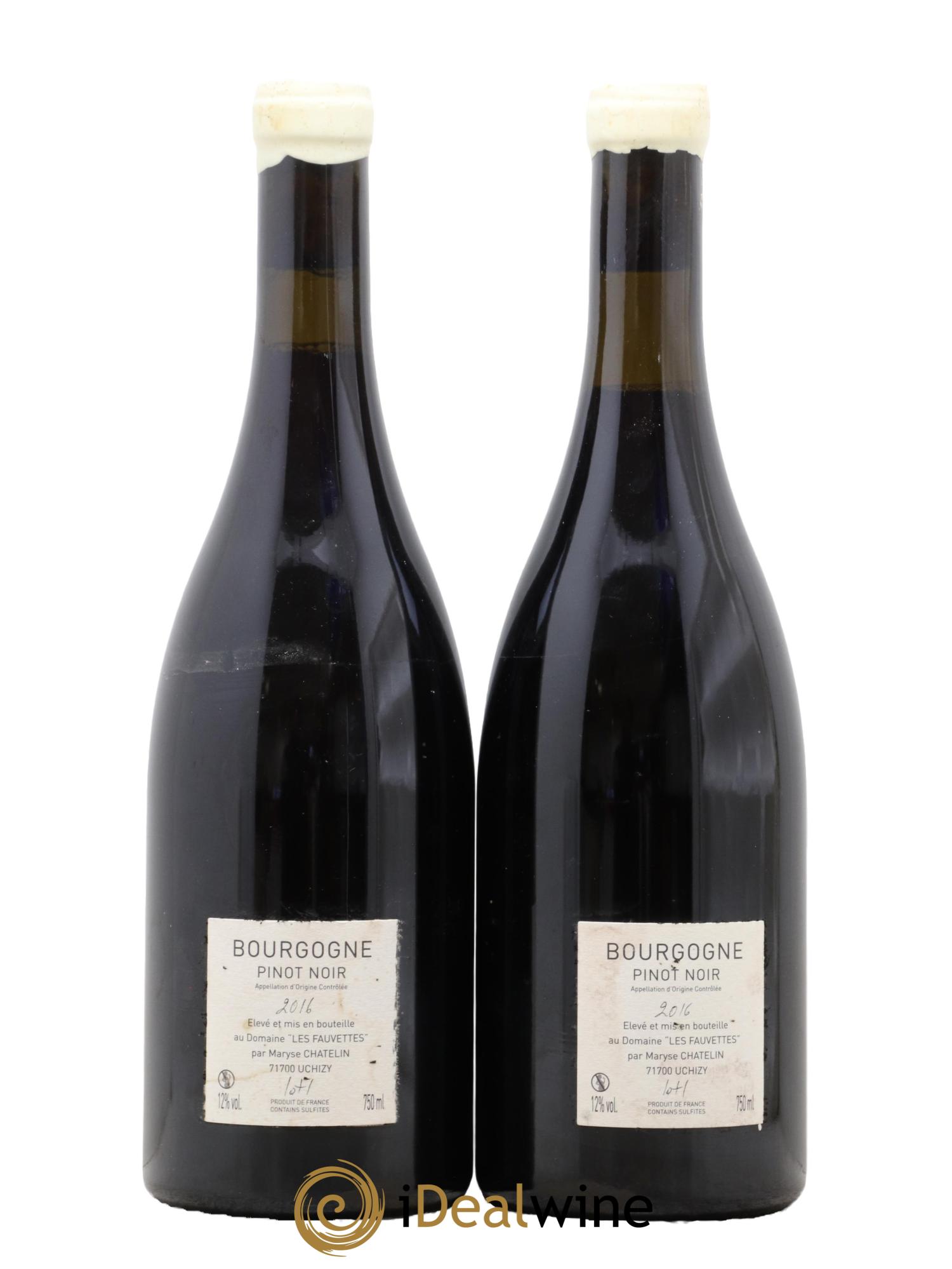 Bourgogne De L'Aube À L'Aube Les Fauvettes (Domaine) 2016 - Lot de 2 bouteilles - 1