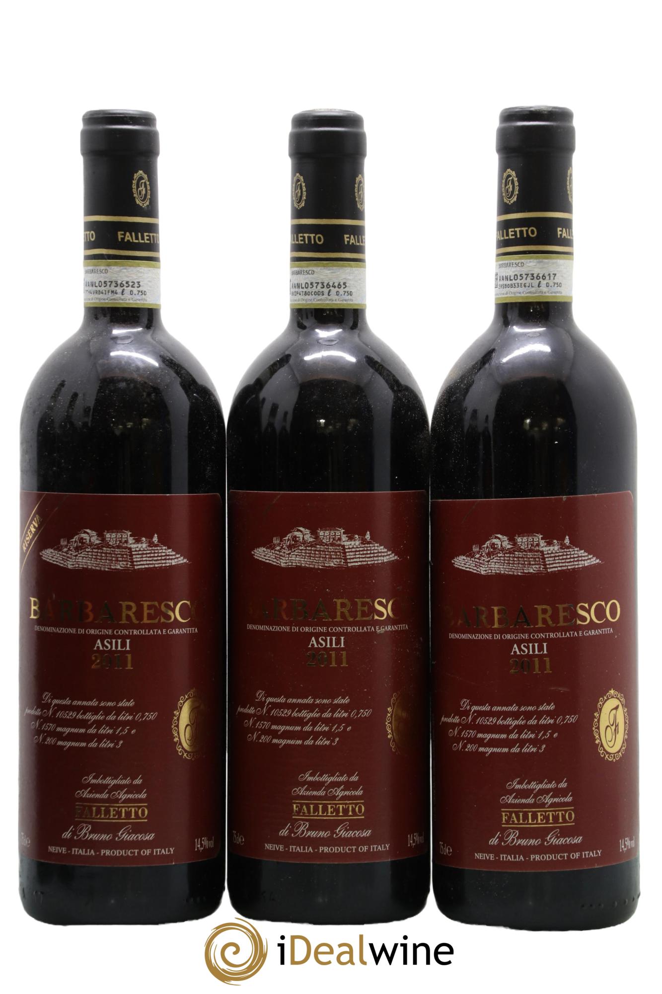 Barbaresco DOCG Asili Riserva Falletto - Bruno Giacosa 2011 - Lot of 6 bottles - 1