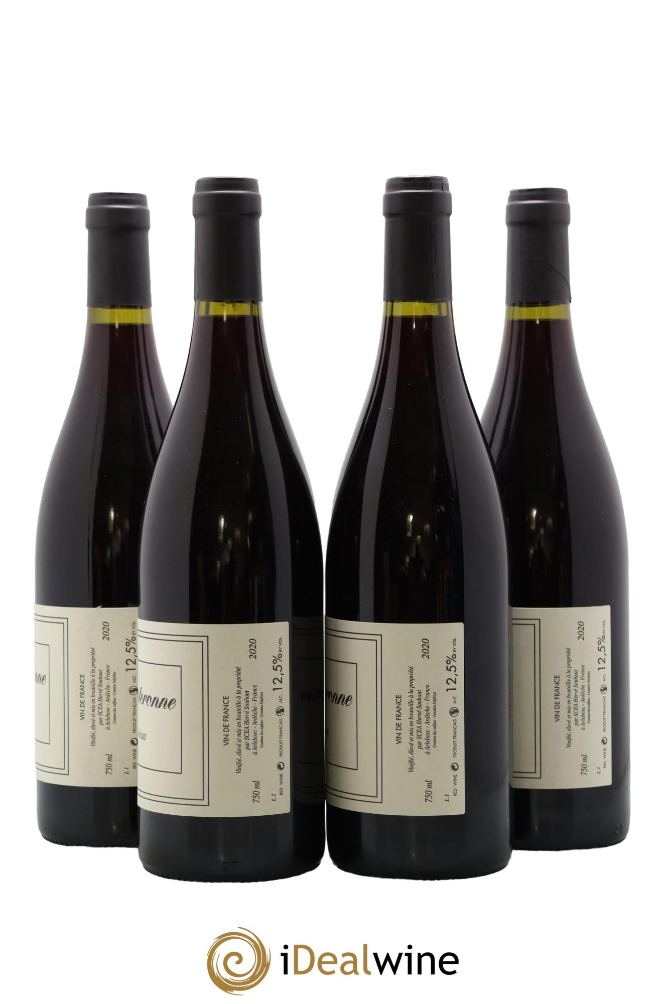 Vin de France La Souteronne Hervé Souhaut - Domaine Romaneaux-Destezet 2020 - Lot of 4 bottles - 1