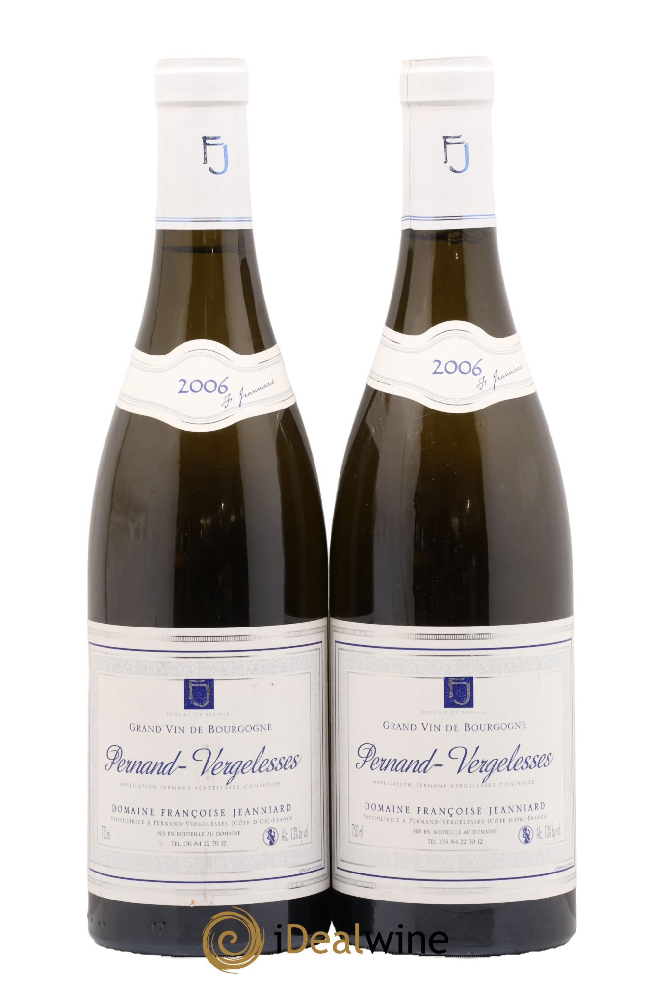 Pernand-Vergelesses Domaine Françoise Jeanniard 2006 - Lot de 2 bouteilles - 0