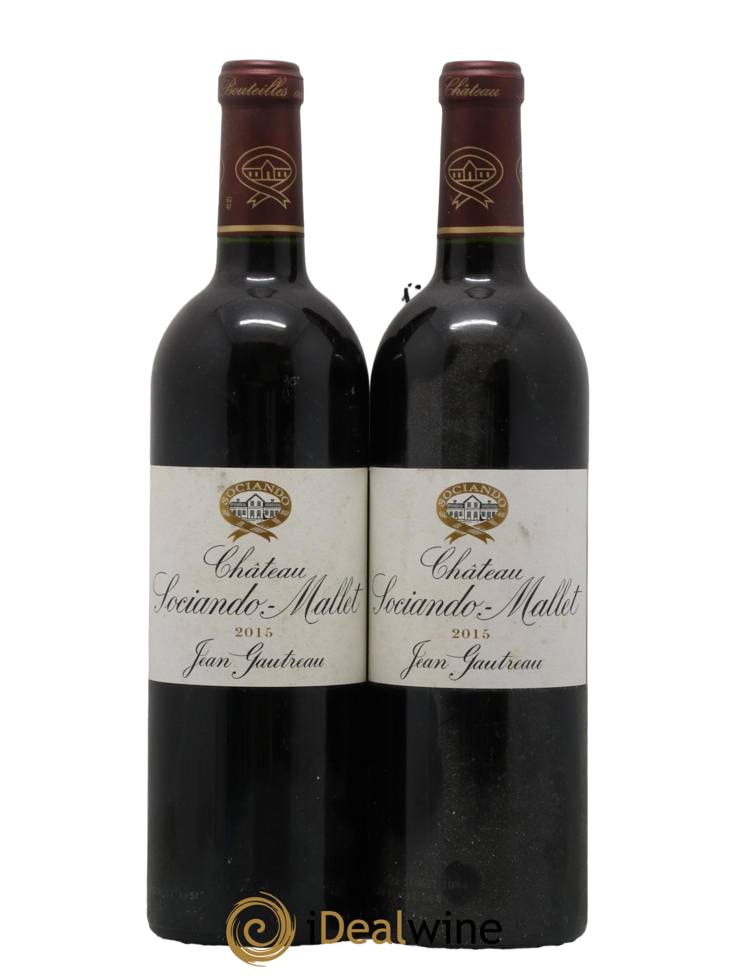 Château Sociando Mallet 2015 - Lot de 2 bouteilles - 0