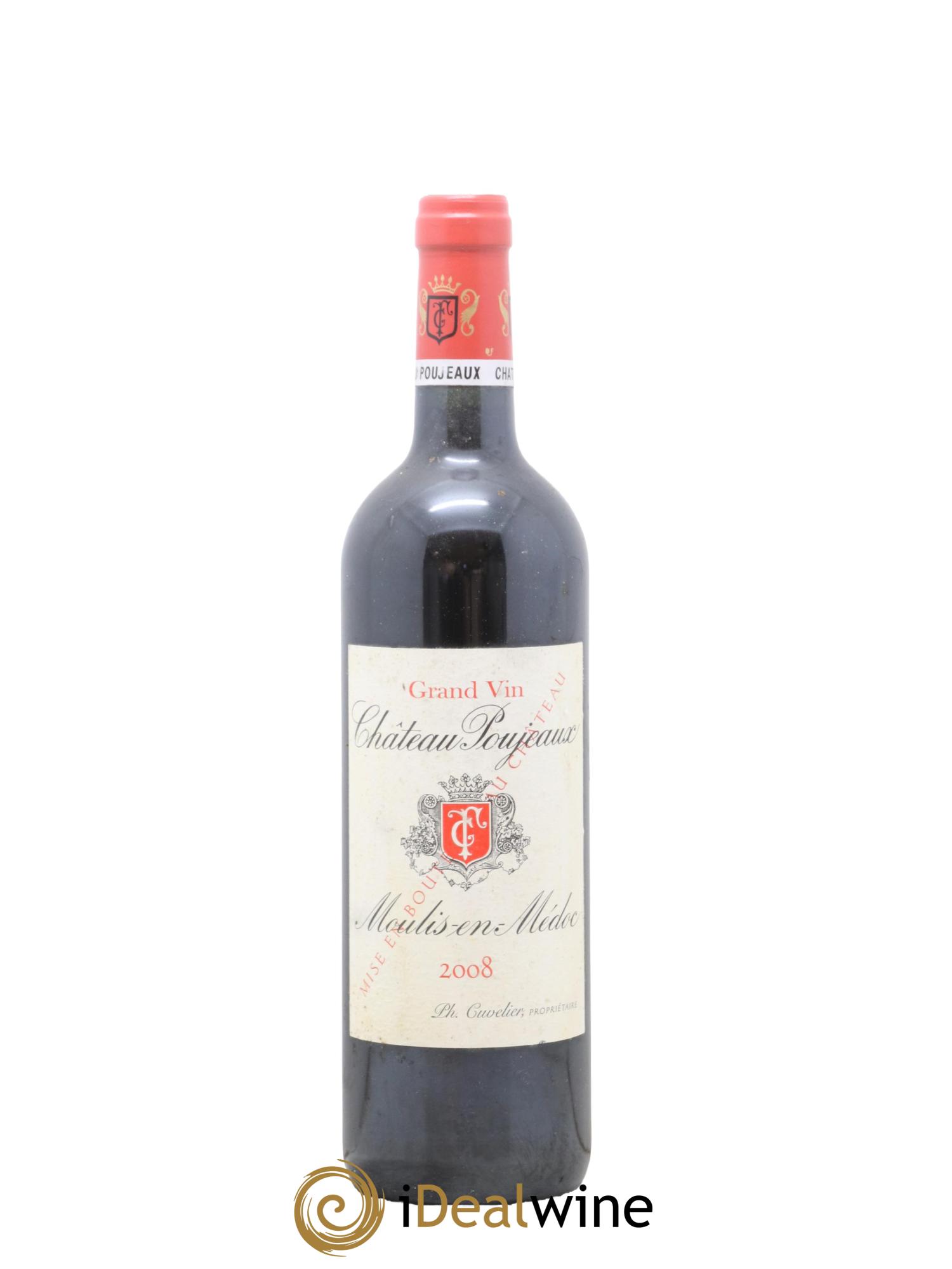 Château Poujeaux 2008 - Posten von 1 Flasche - 0