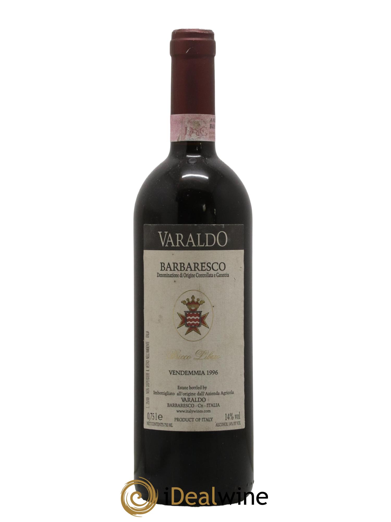 Barbaresco DOCG Bricco Libero Varaldo 1996 - Lot de 1 bouteille - 0