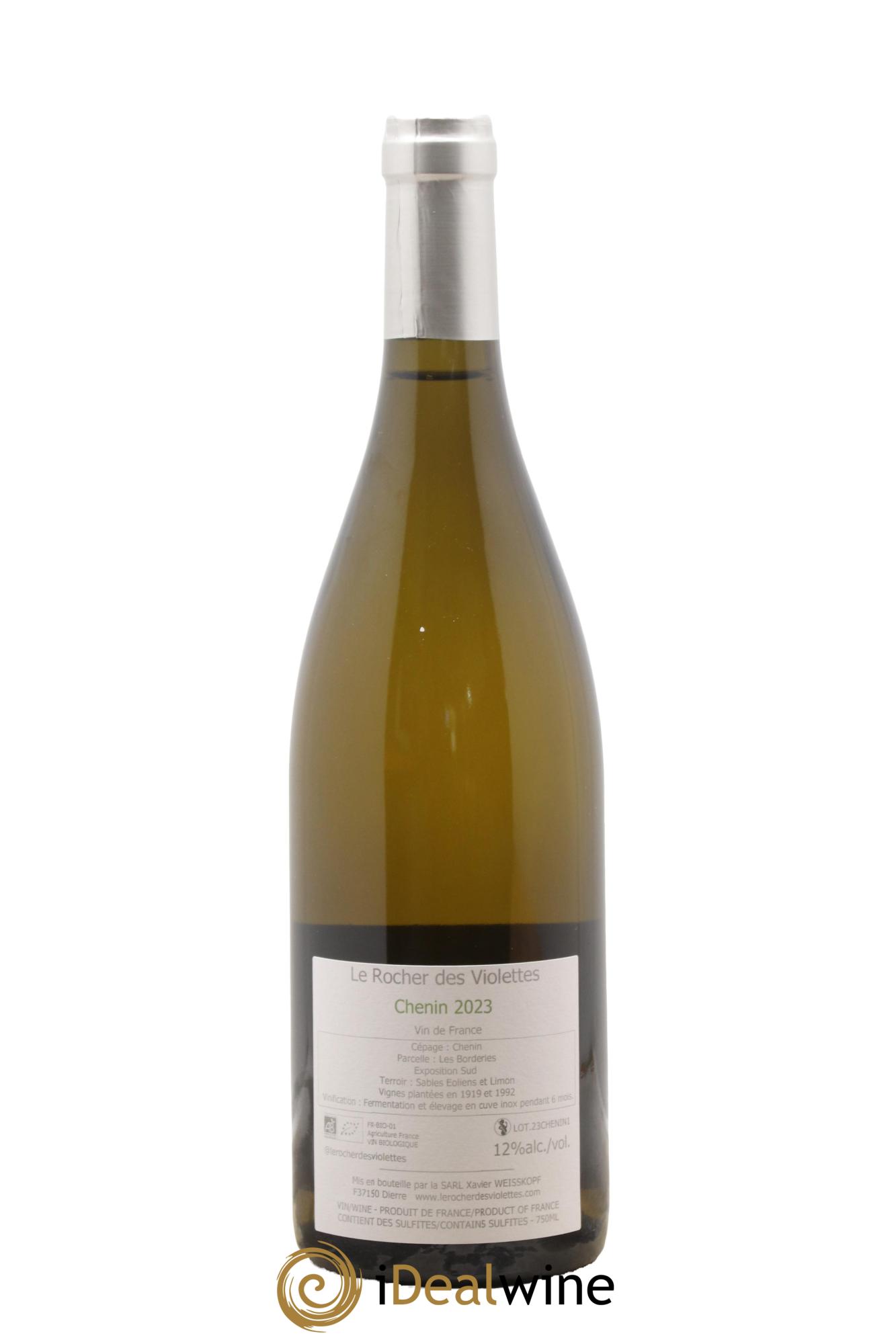 Vin de France Chenin Rocher des Violettes 2023 - Lot de 1 bouteille - 1