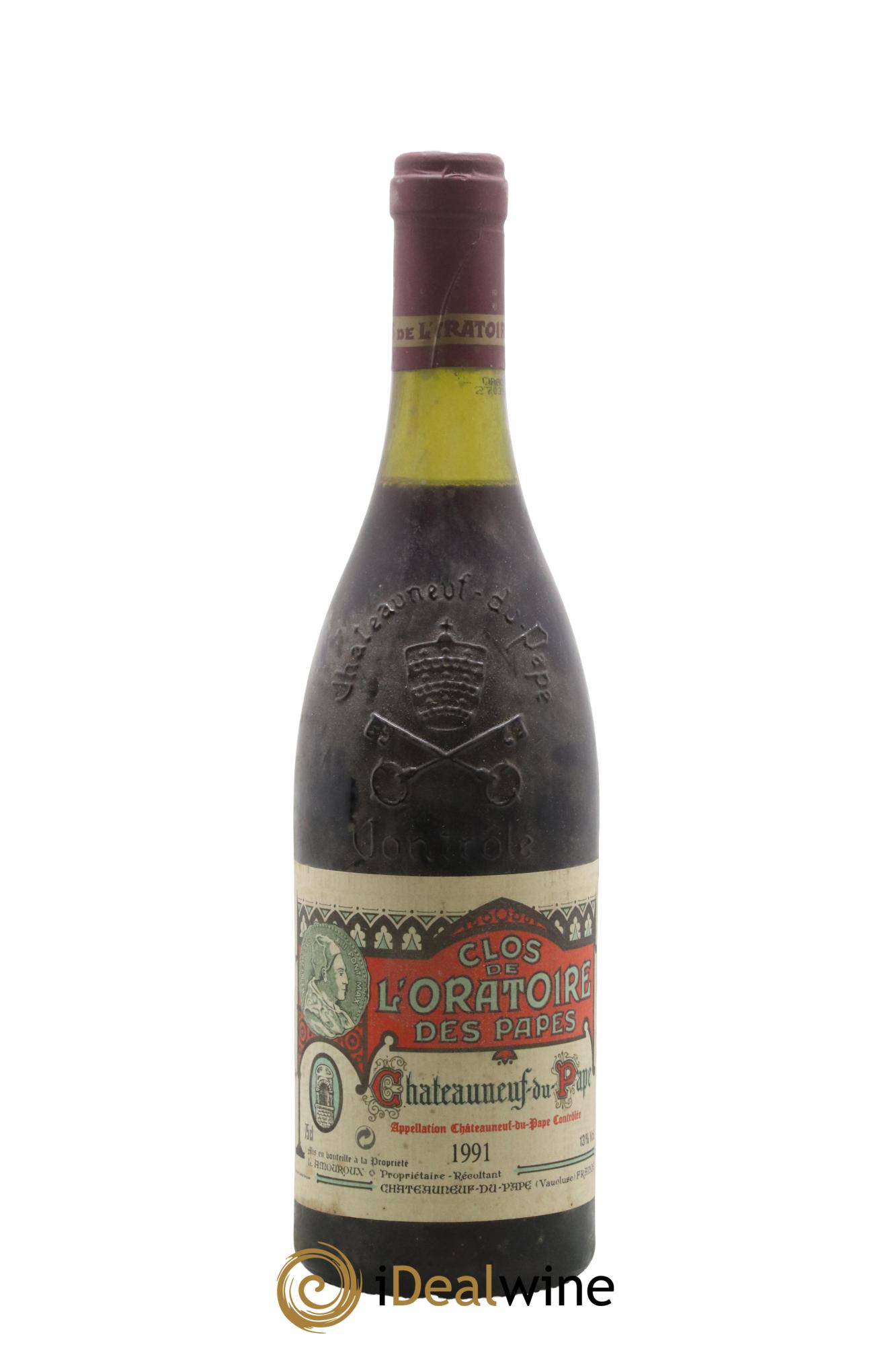 Châteauneuf-du-Pape Clos de l'Oratoire des Papes 1991 - Lot de 1 bouteille - 0