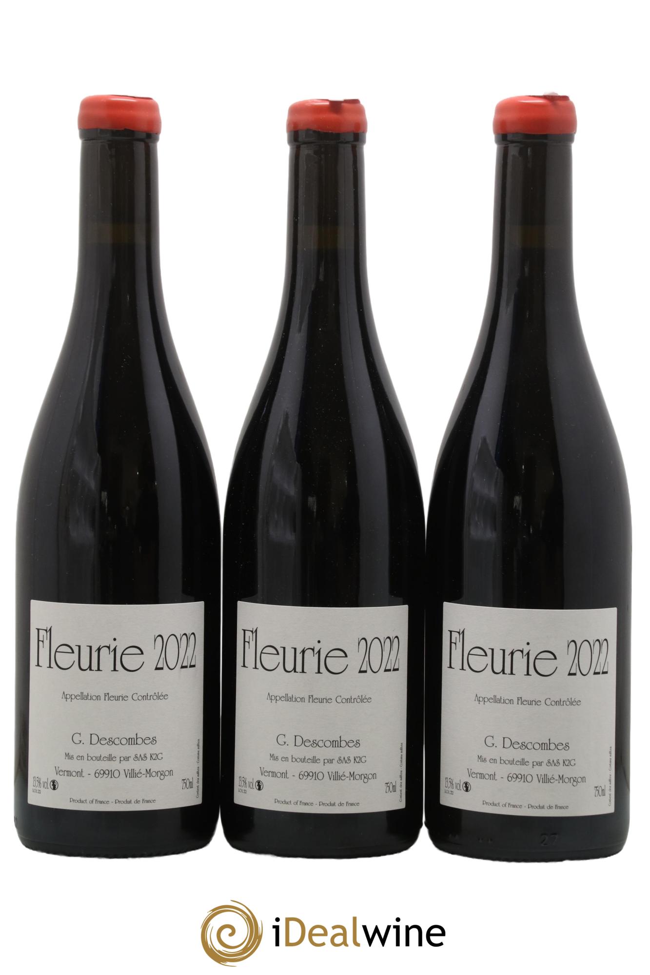 Fleurie Vieilles vignes Georges Descombes (Domaine) 2022 - Lotto di 3 bottiglie - 0