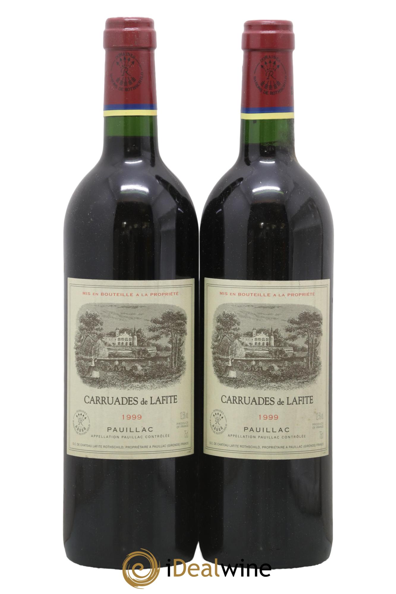 Carruades de Lafite Rothschild Second Vin 1999 - Lot de 2 bouteilles - 0
