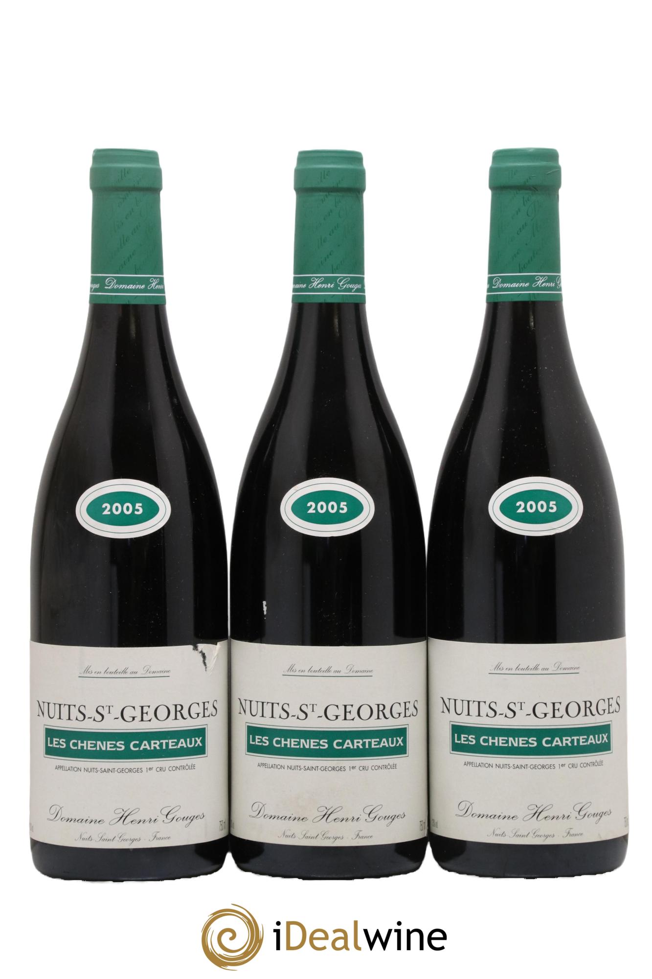 Nuits-Saint-Georges 1er Cru Les Chênes Carteaux Henri Gouges 2005 - Lot de 3 bouteilles - 0