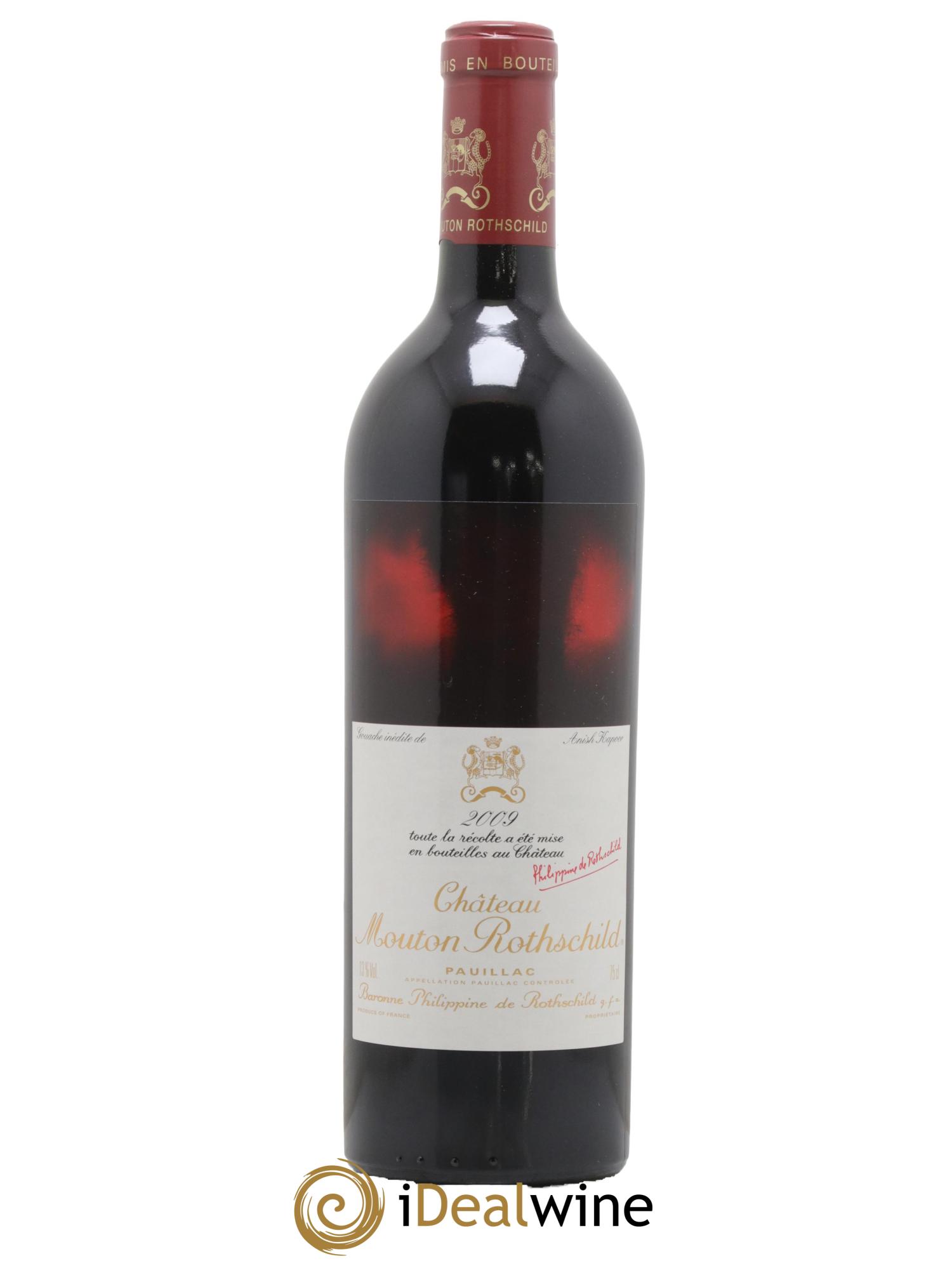 Château Mouton Rothschild 1er Grand Cru Classé 2009 - Lot de 1 bouteille - 0