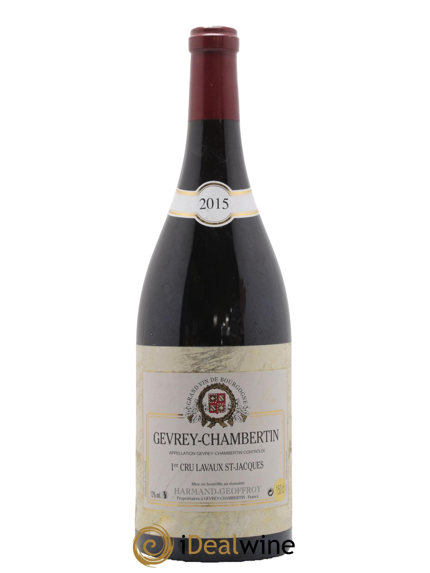 Gevrey-Chambertin 1er Cru Lavaux Saint Jacques Harmand-Geoffroy (Domaine) 2015 - Lot de 1 magnum - 0