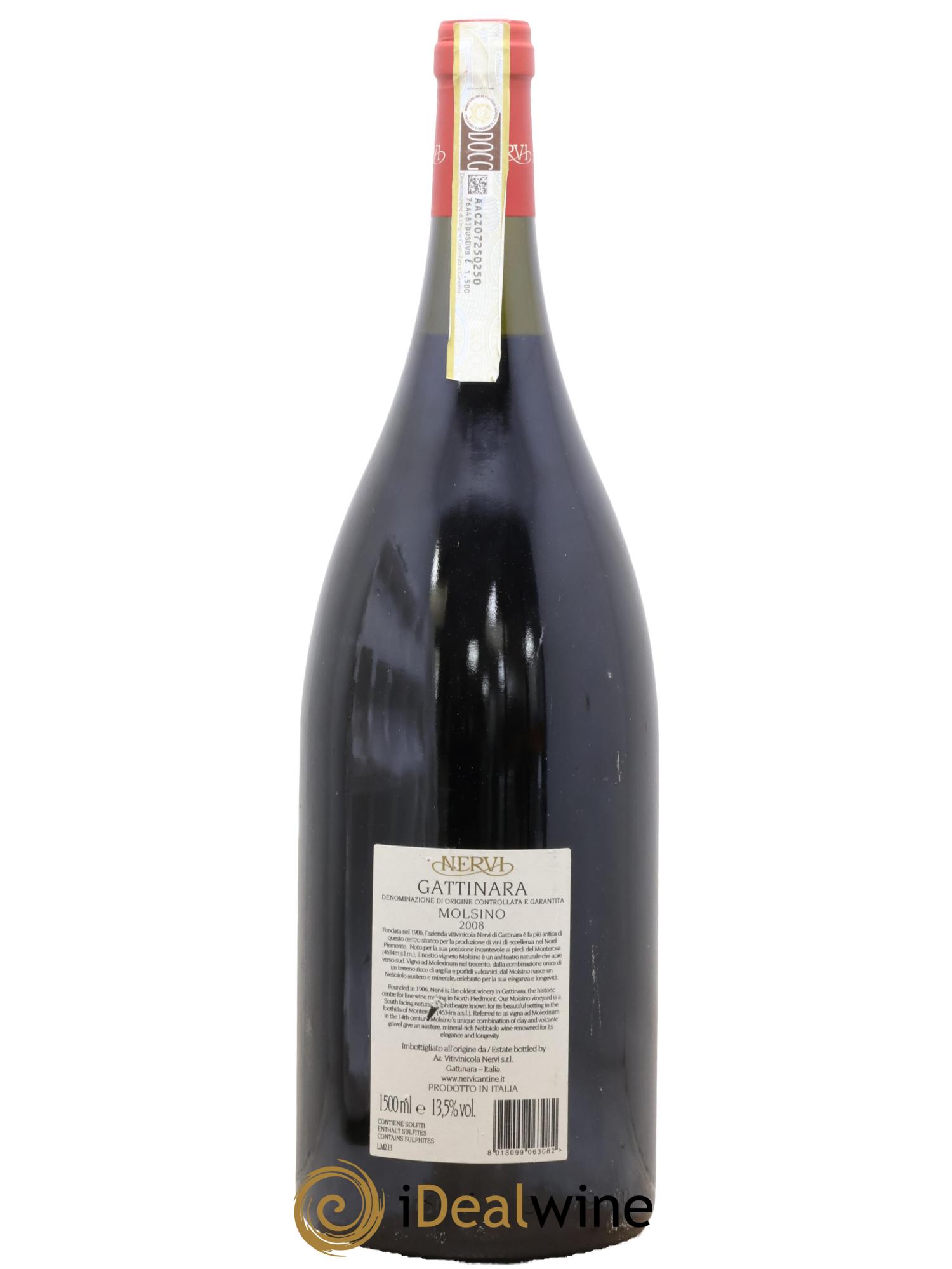 Gattinara DOCG Vigna Molsino Nervi Conterno 2008 - Lot de 1 magnum - 1