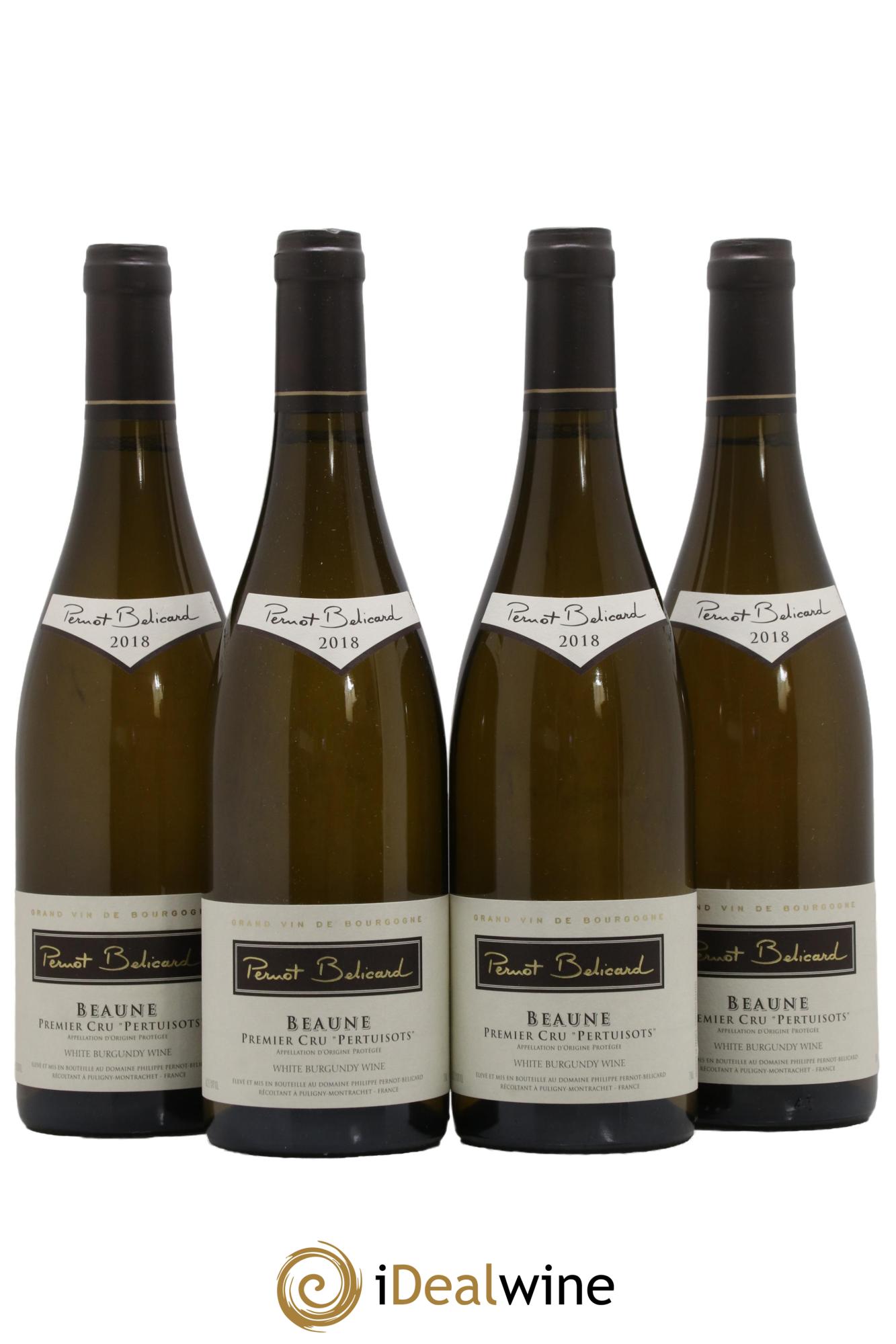 Beaune 1er Cru Pertuisots Domaine Pernot Belicard 2018 - Lot de 4 bouteilles - 0