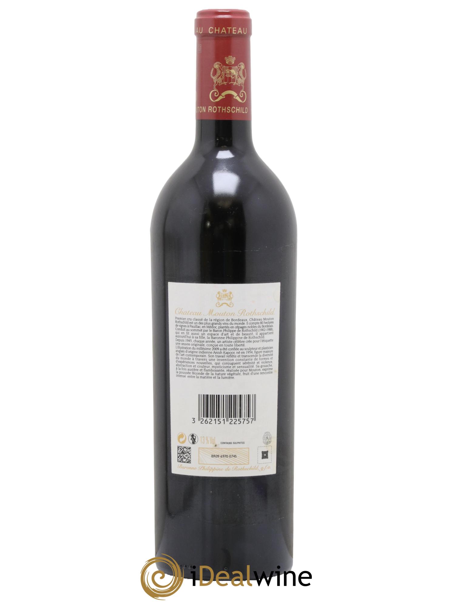 Château Mouton Rothschild 1er Grand Cru Classé 2009 - Lot of 1 bottle - 1
