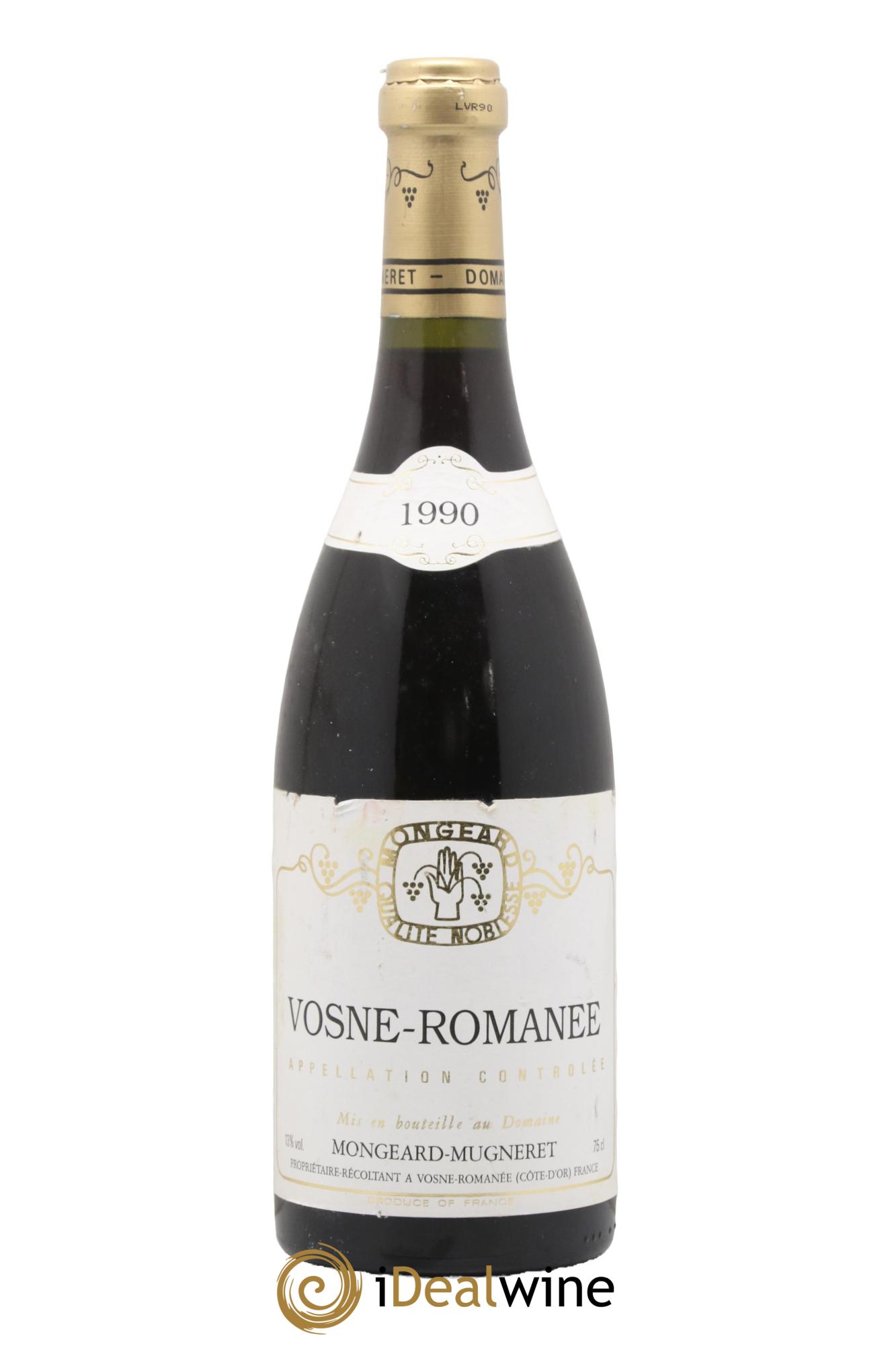 Vosne-Romanée Mongeard-Mugneret (Domaine) 1990 - Lot of 1 bottle - 0