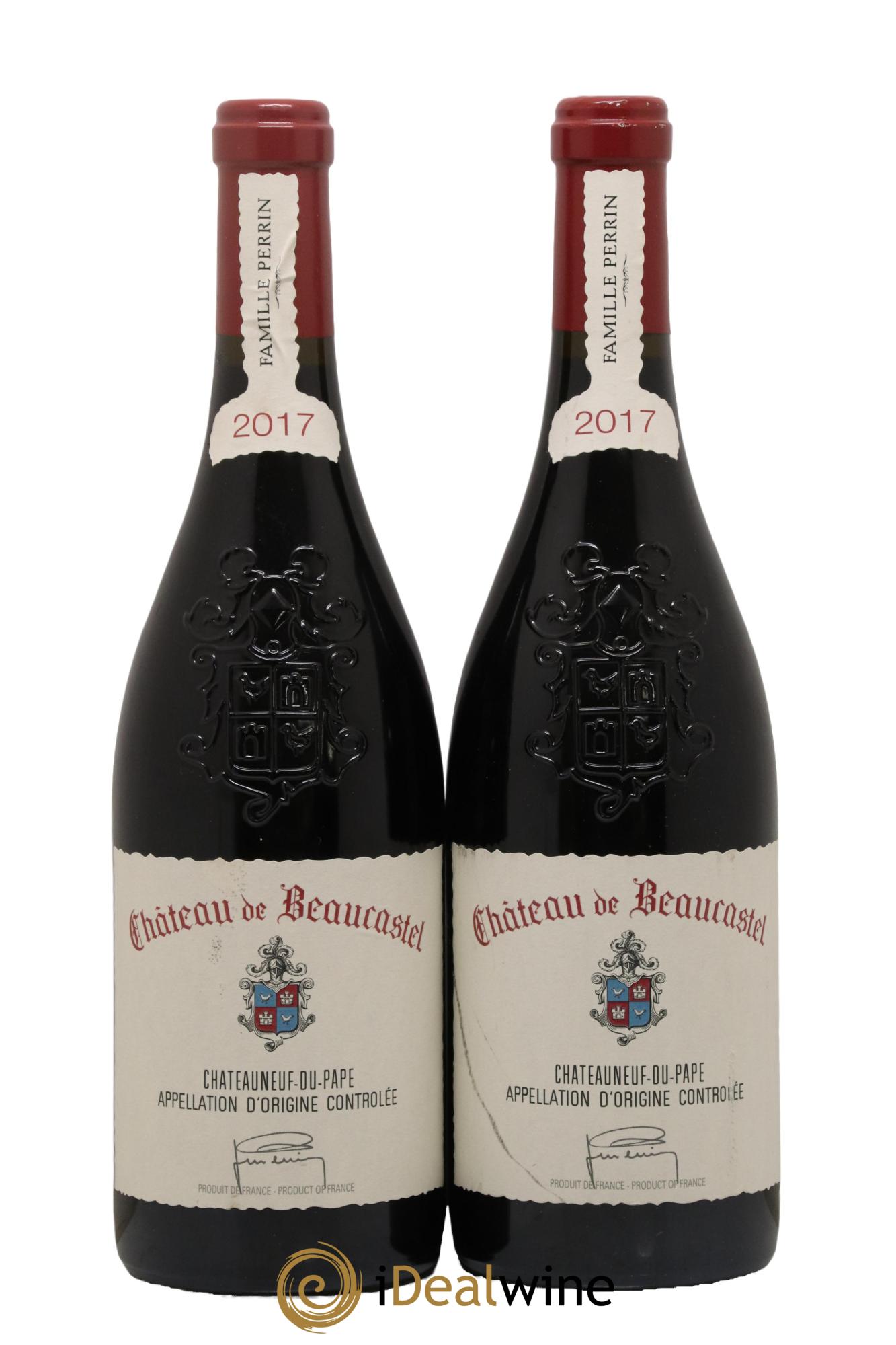 Châteauneuf-du-Pape Château de Beaucastel Famille Perrin 2017 - Lot de 2 bouteilles - 0