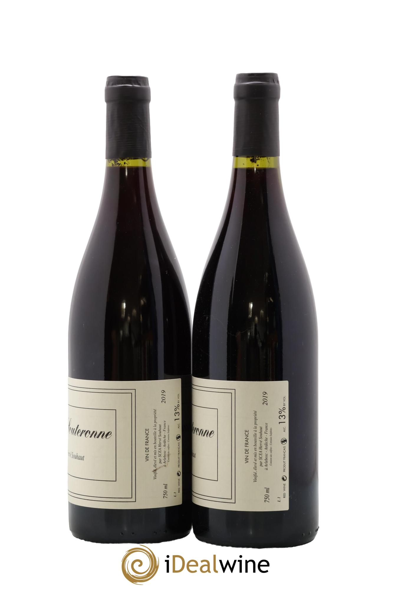 Vin de France La Souteronne Hervé Souhaut - Domaine Romaneaux-Destezet 2019 - Lot of 2 bottles - 1