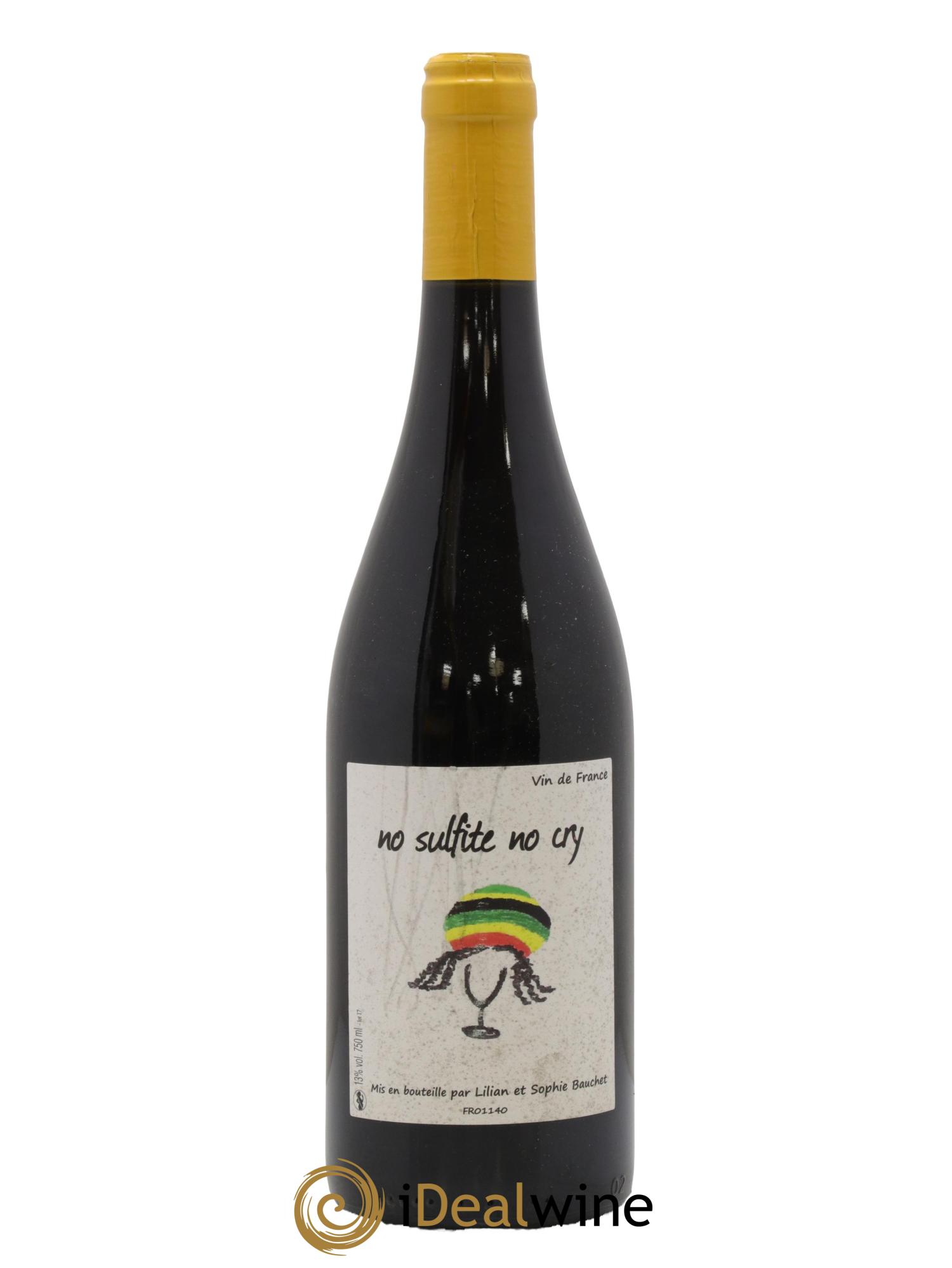 Vin de France No Sulfites No Cry Lilian Bauchet 2017 - Lot de 1 bouteille - 0