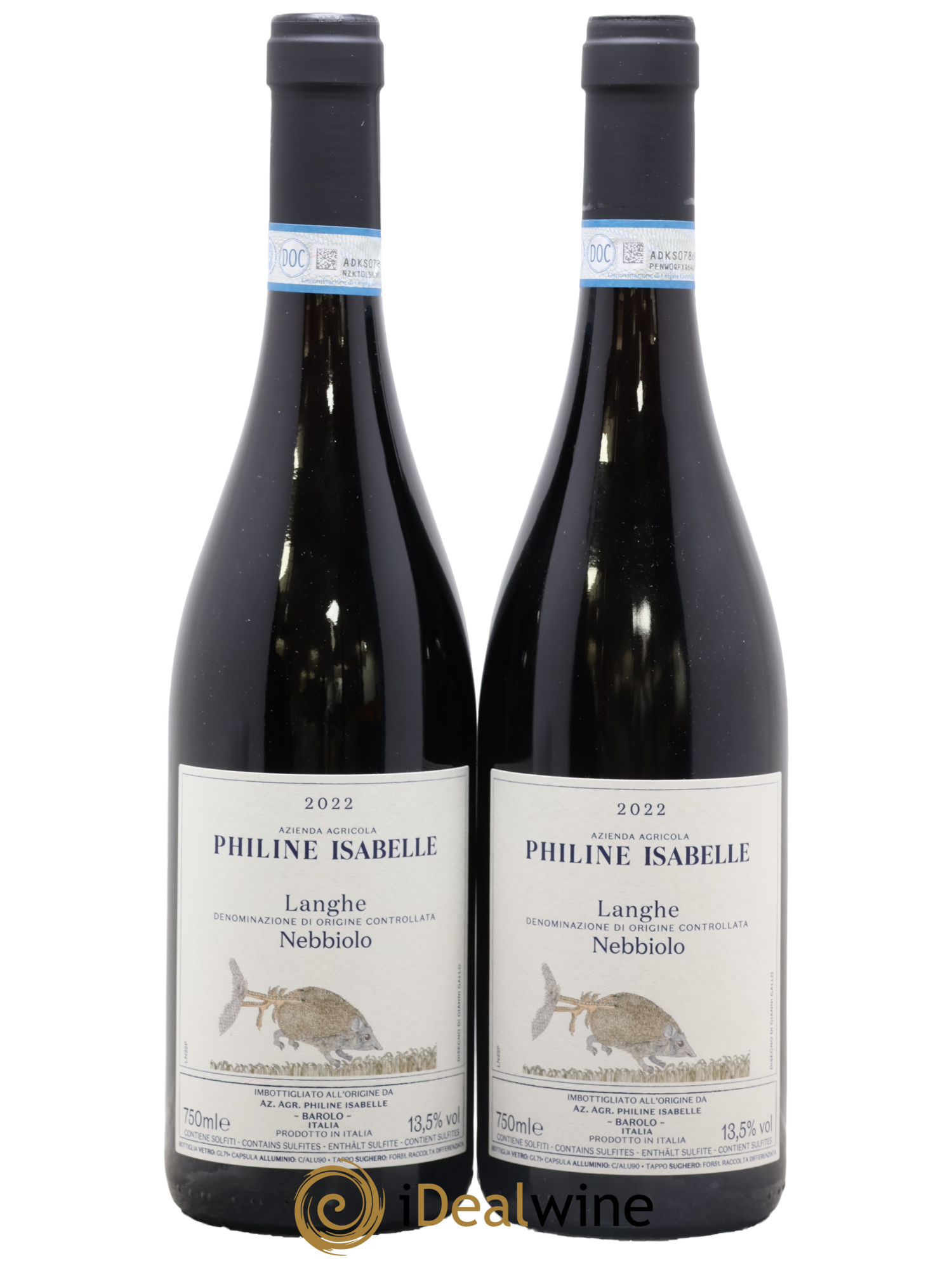 Langhe DOC Nebbiolo Azienda Agricola Philine Isabelle 2022 - Lot of 2 bottles - 0