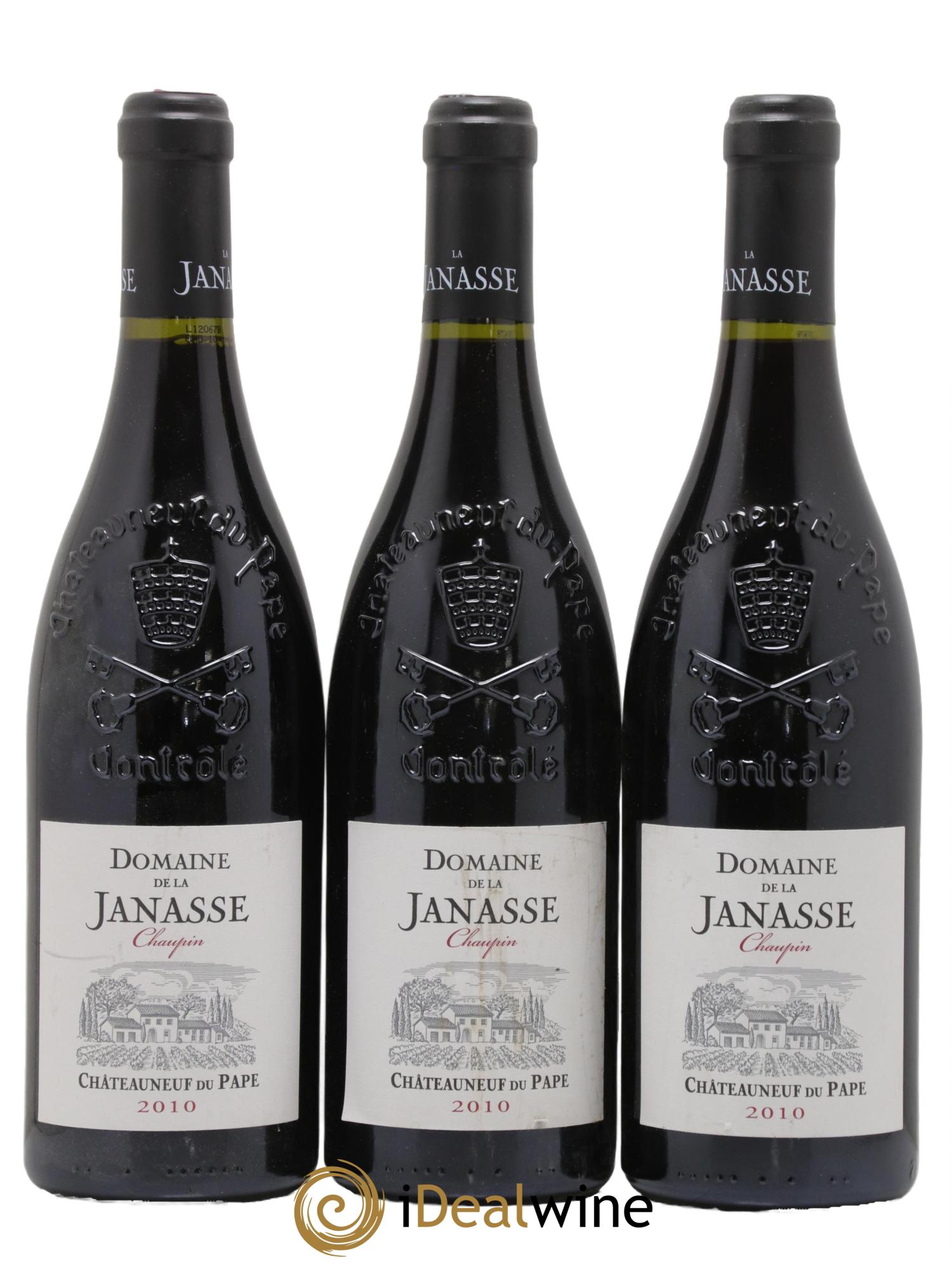 Châteauneuf-du-Pape Cuvée Chaupin La Janasse (Domaine de) 2010 - Lot de 3 bouteilles - 0