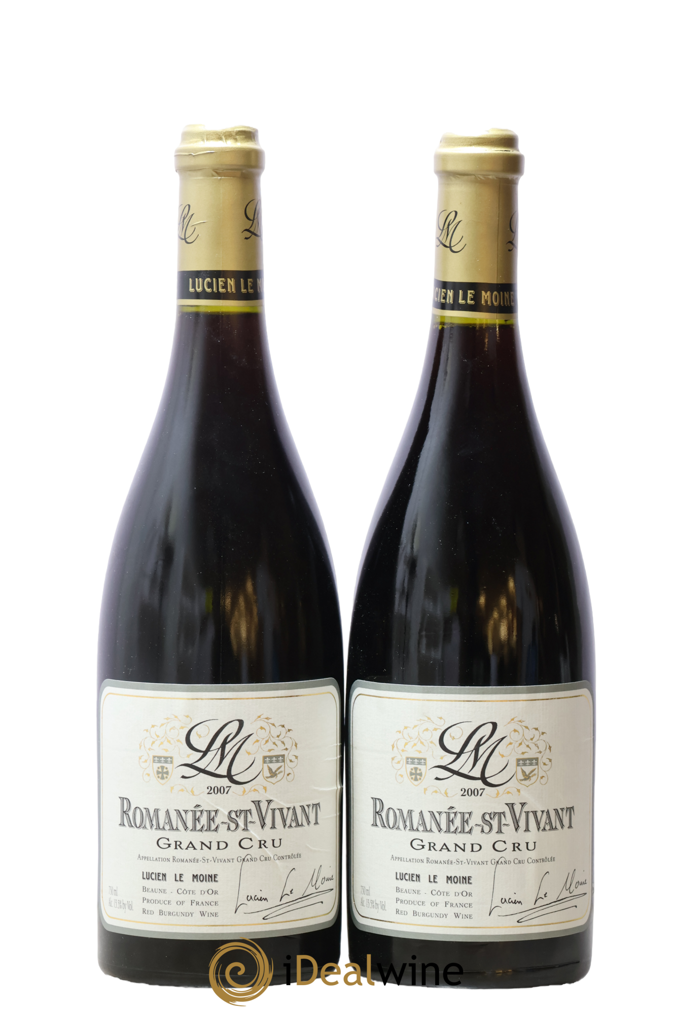 Romanée-Saint-Vivant Grand Cru Lucien Le Moine 2007 - Lot de 2 bouteilles - 0