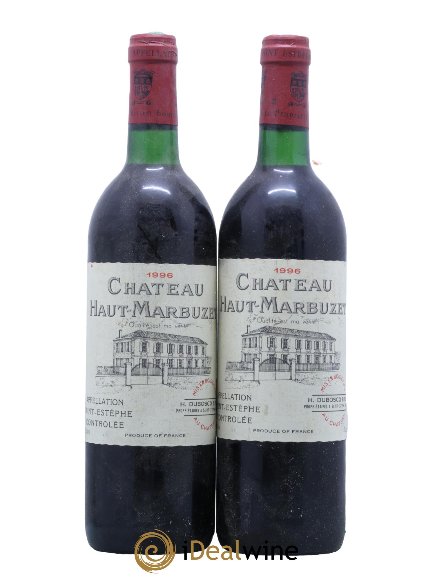 Château Haut Marbuzet 1996 - Posten von 2 Flaschen - 0