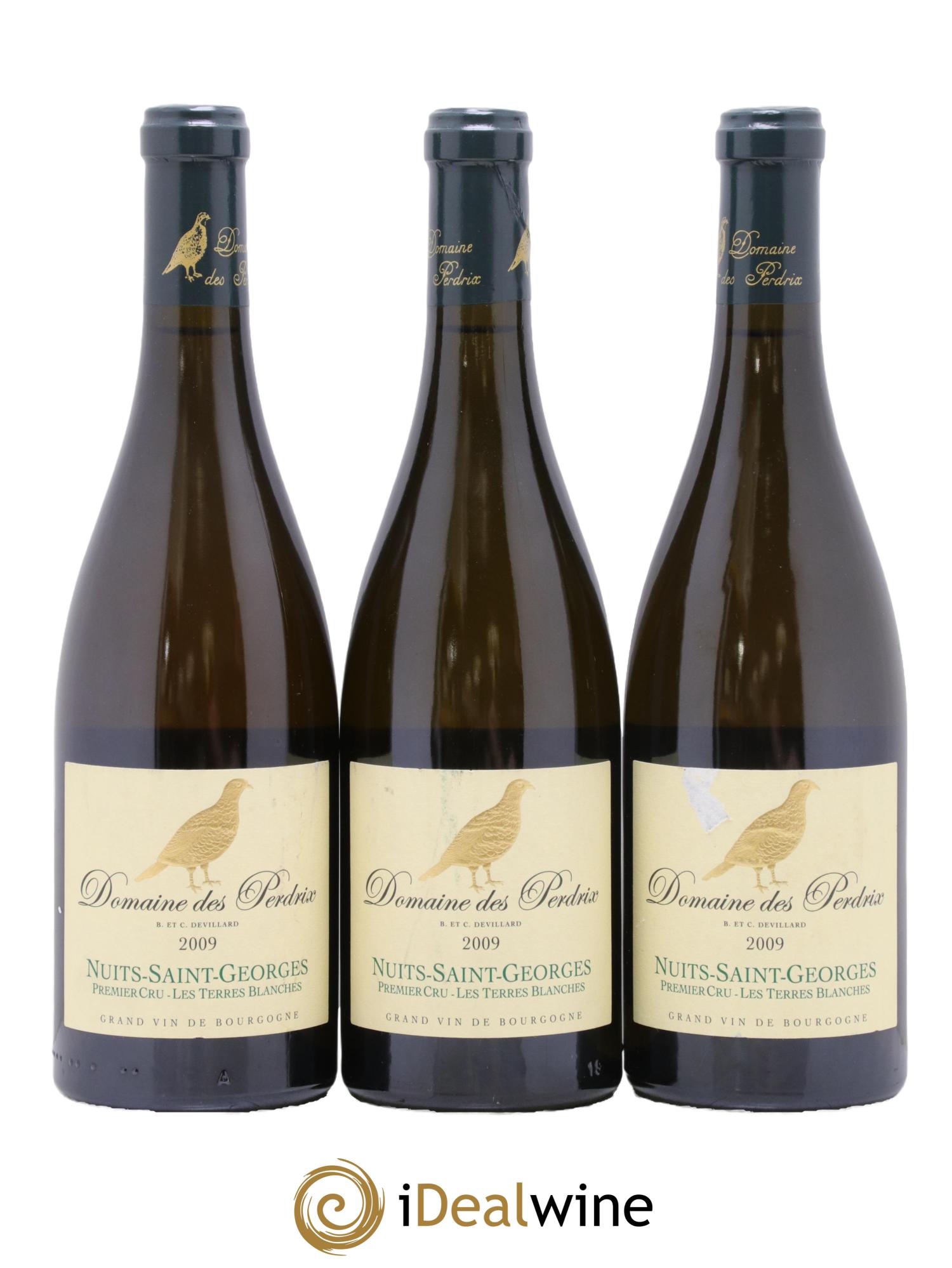 Nuits-Saint-Georges 1er Cru Les Terres Blanches Perdrix (Domaine des) 2009 - Lot de 3 bouteilles - 0