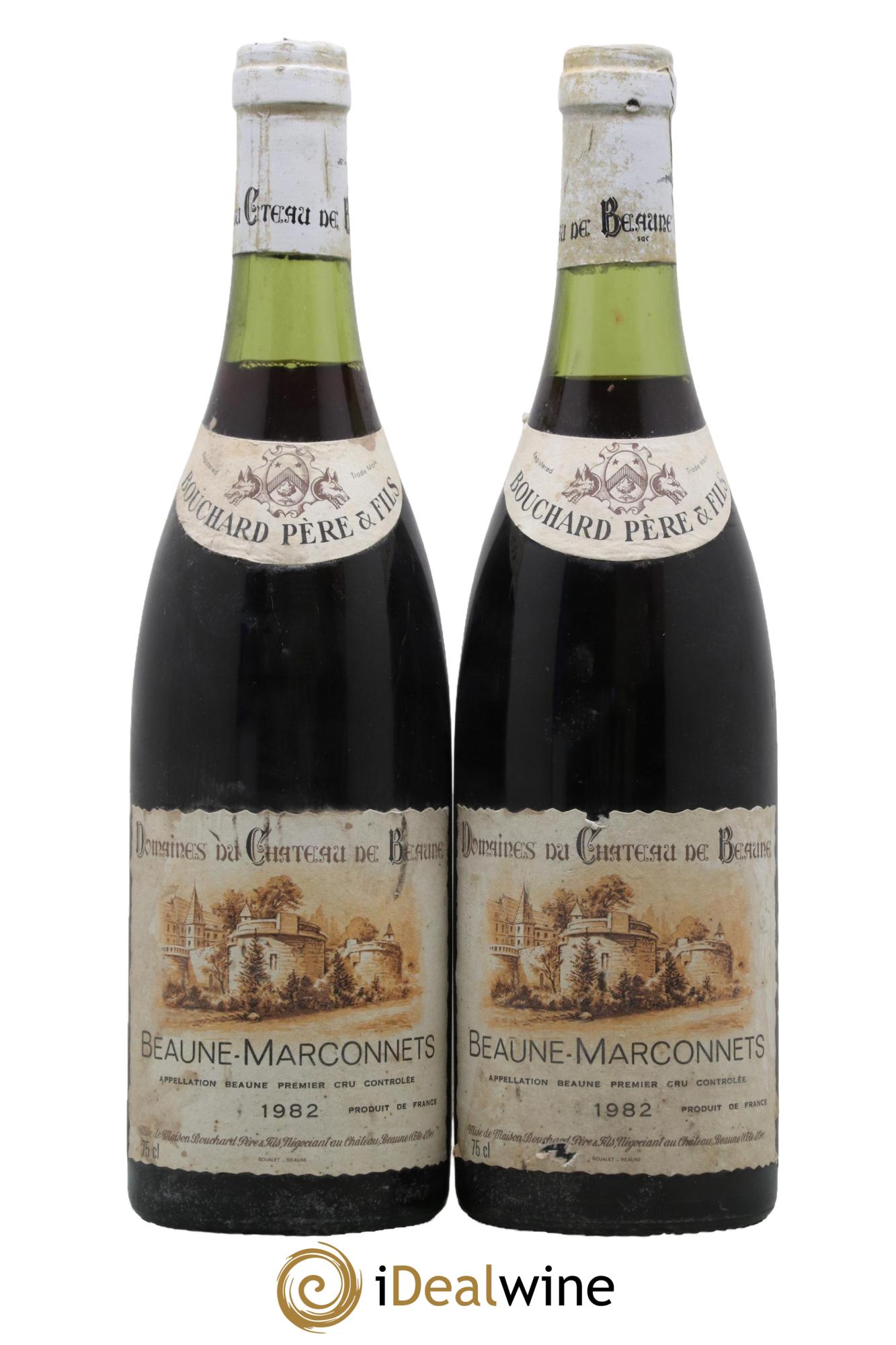 Beaune 1er Cru Marconnets Bouchard Père & Fils 1982 - Lot de 2 bouteilles - 0