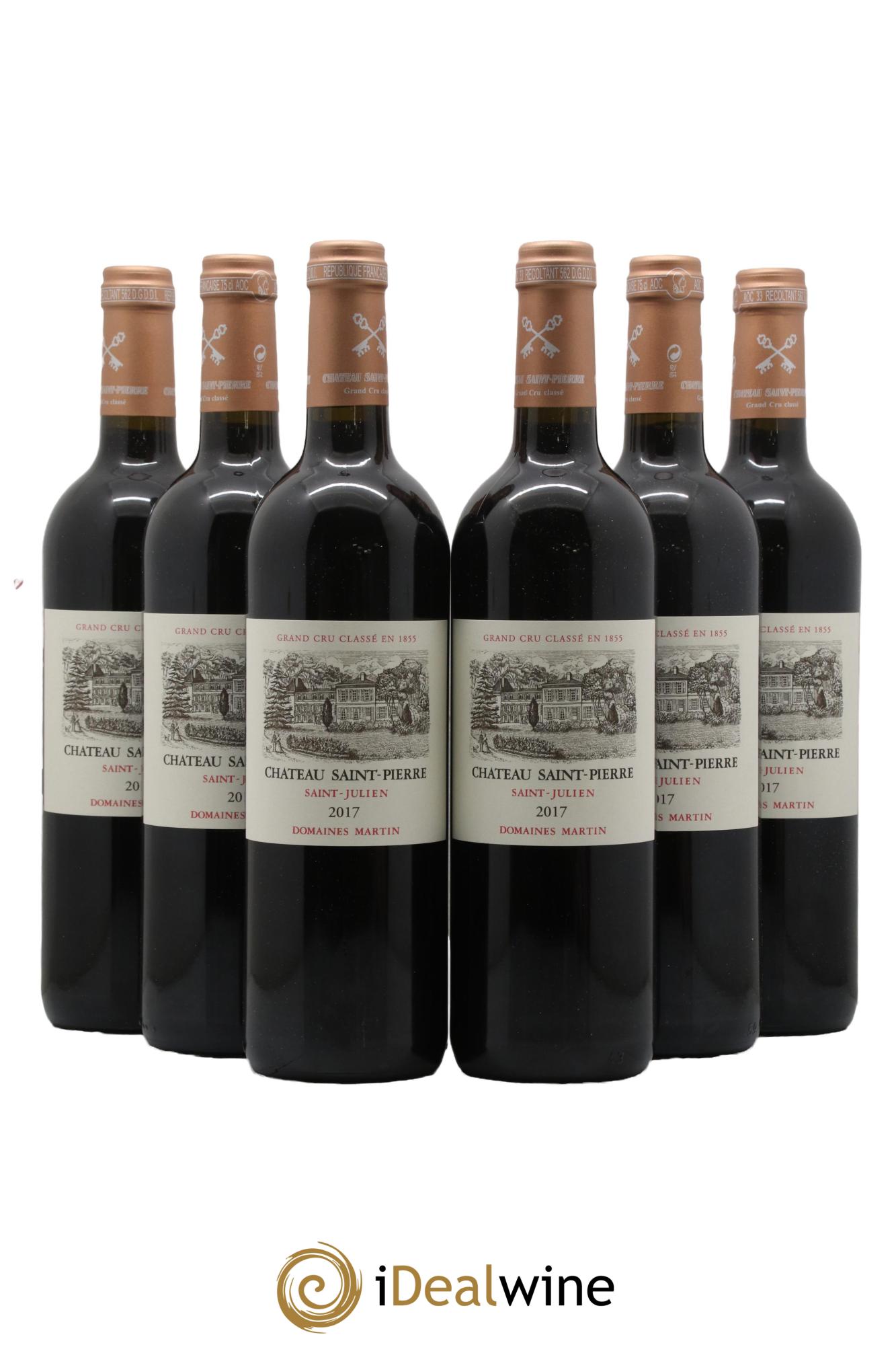 Château Saint-Pierre 4ème Grand Cru Classé 2017 - Lotto di 6 bottiglie - 0