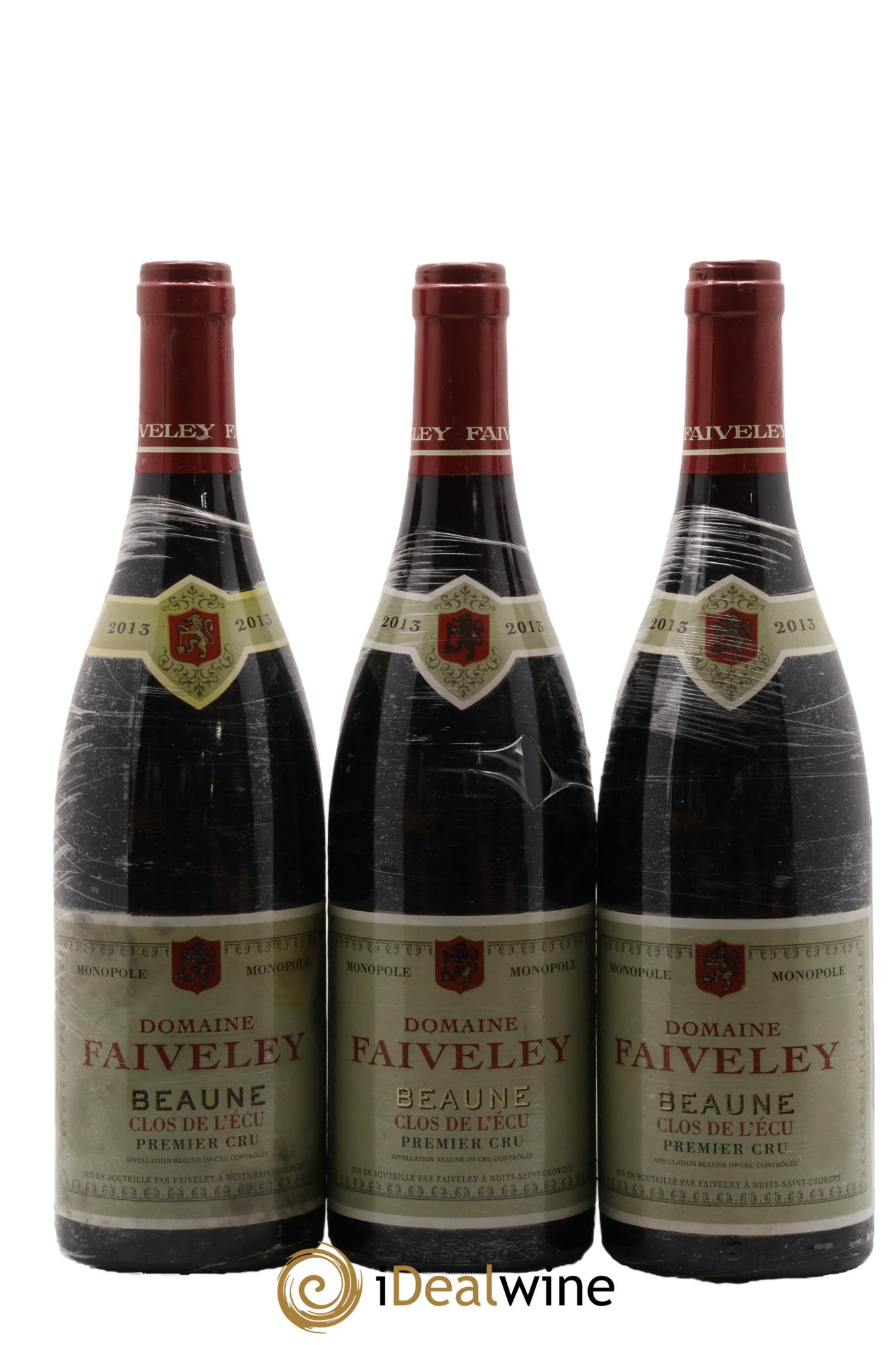 Beaune 1er Cru Clos de l'Ecu Faiveley 2013 - Lotto di 3 bottiglie - 0